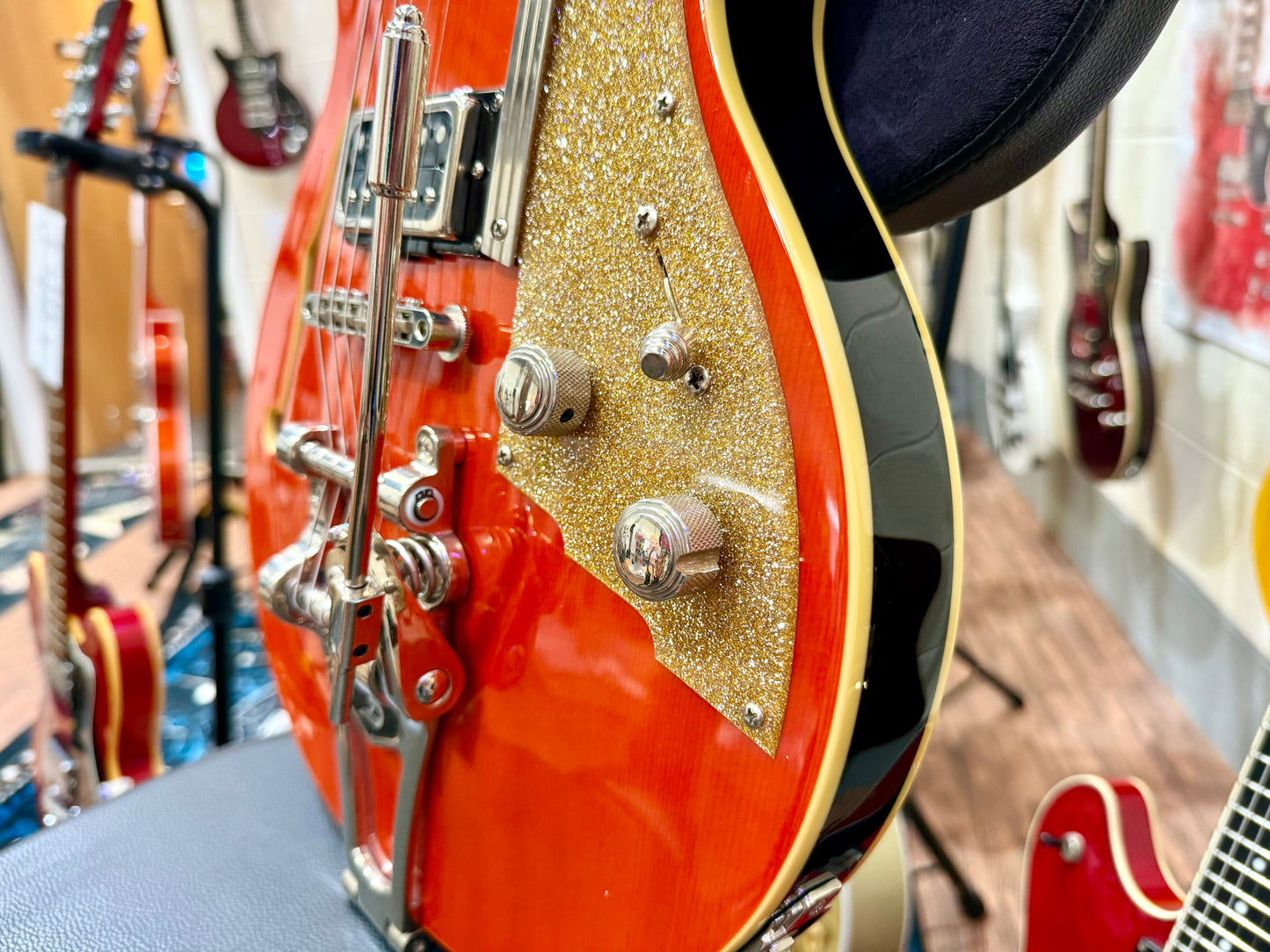 🔥2005🔥 Duesenberg Starplayer TV~ Vintage Orange Semi-Hollow~ Cherished + Case!