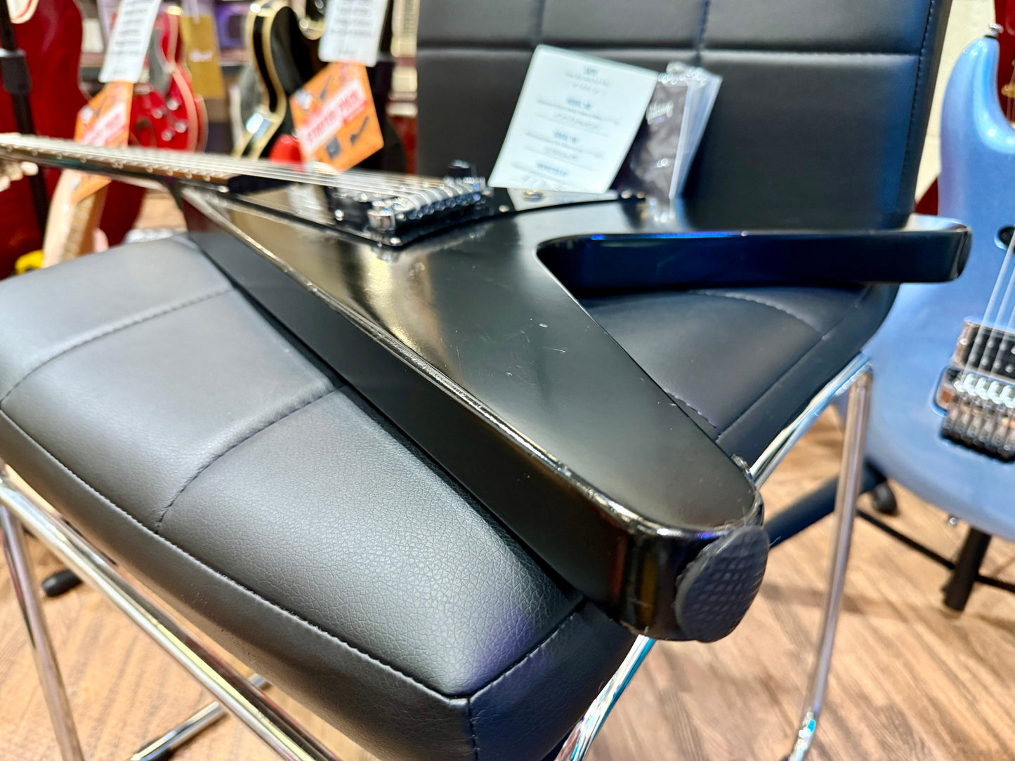 🔥2011 USA🔥 Gibson Melody maker Flying V~ Matte Black Satin~ Gig Bag & Docs!