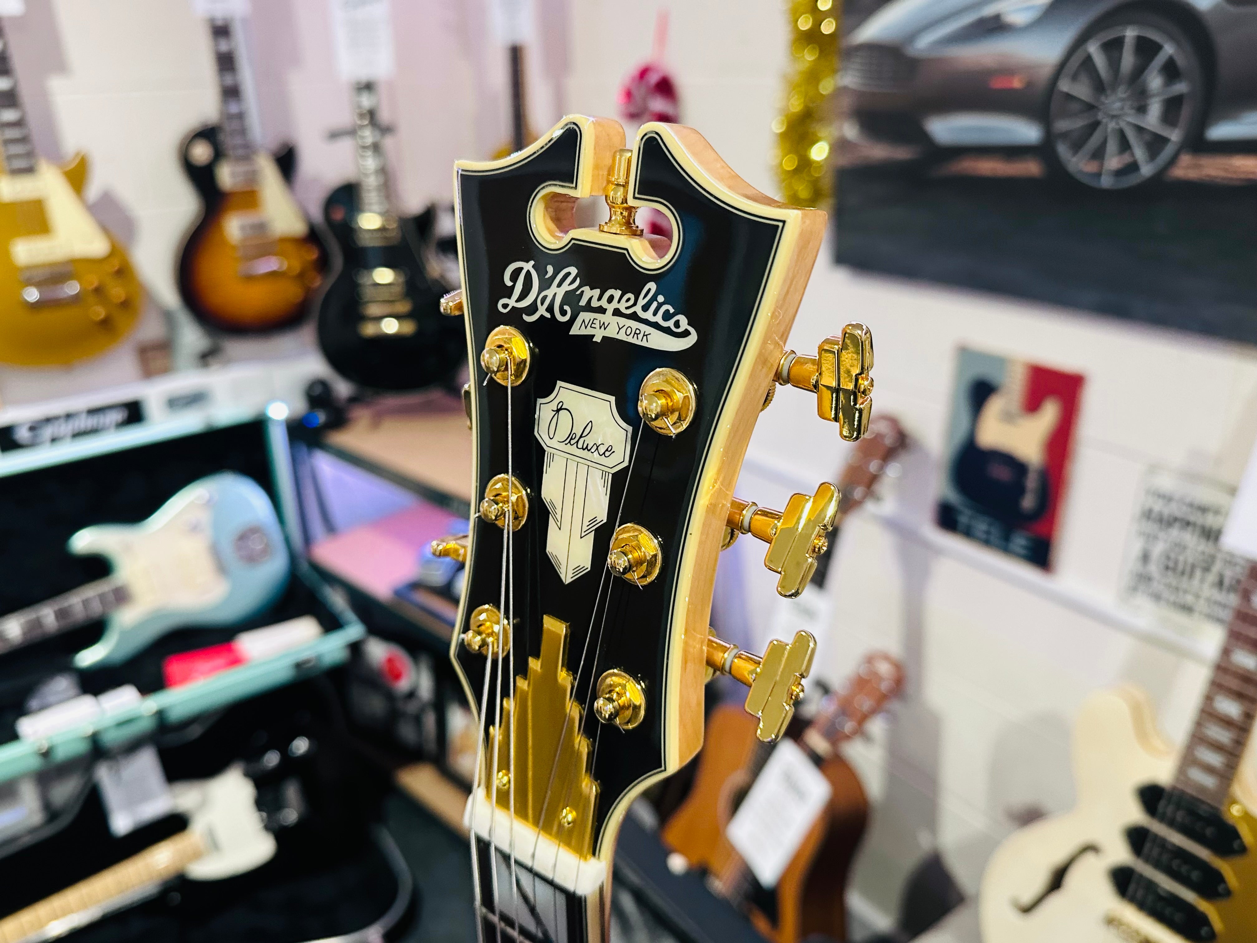 🌟MINT🌟 D'Angelico Ludlow Deluxe~ Swamp Ash Natural~2018~ Hard Case~MUST SEE 🌟