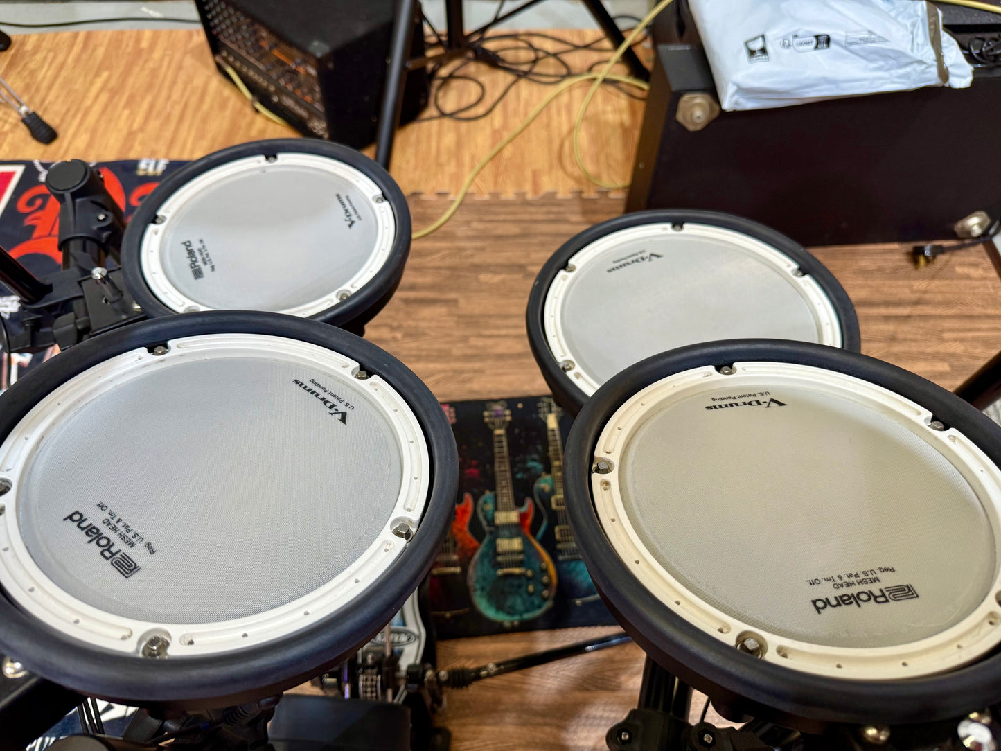 🥁 Roland TD-1DMK V-Drums Electronic Drum Kit~ With Mapex Double Bass Pedal !🥁