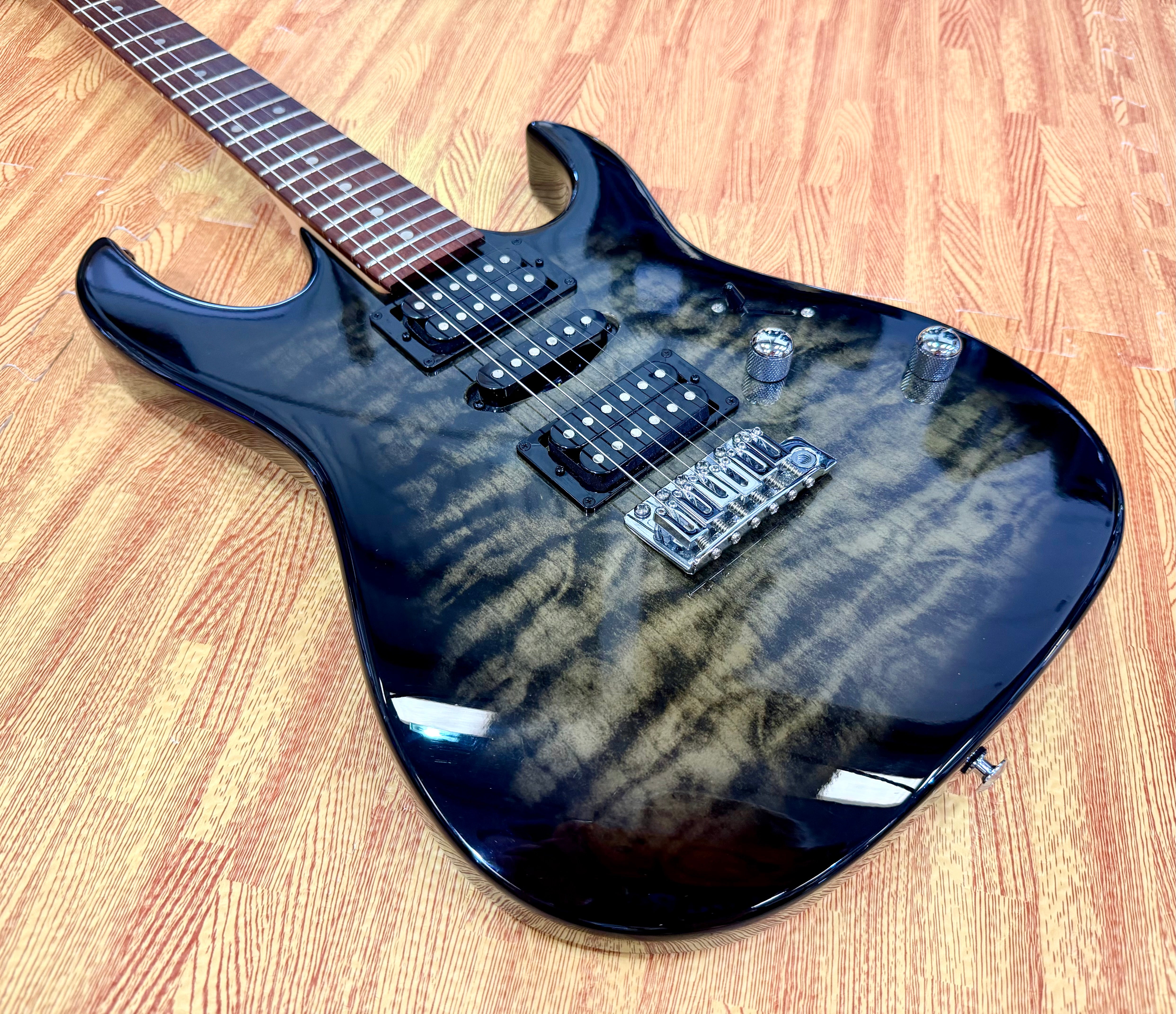 🔥 Ibanez GRX70QA-TKS Transparent Black Burst~ Electric Guitar~2021 Model 🔥