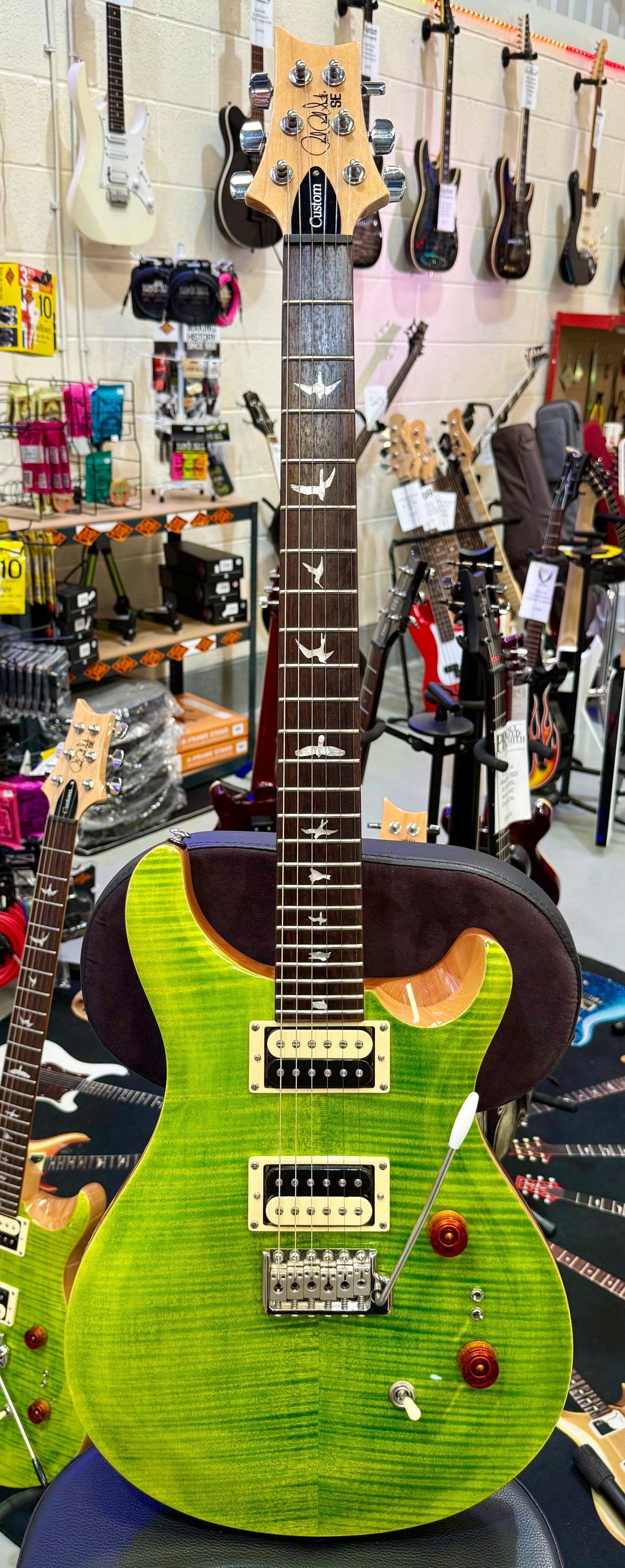 🌟STUNNING🌟 PRS SE Custom 24-08~ Eriza Verde~ With Gig Bag~ Coil Split~ WOW!