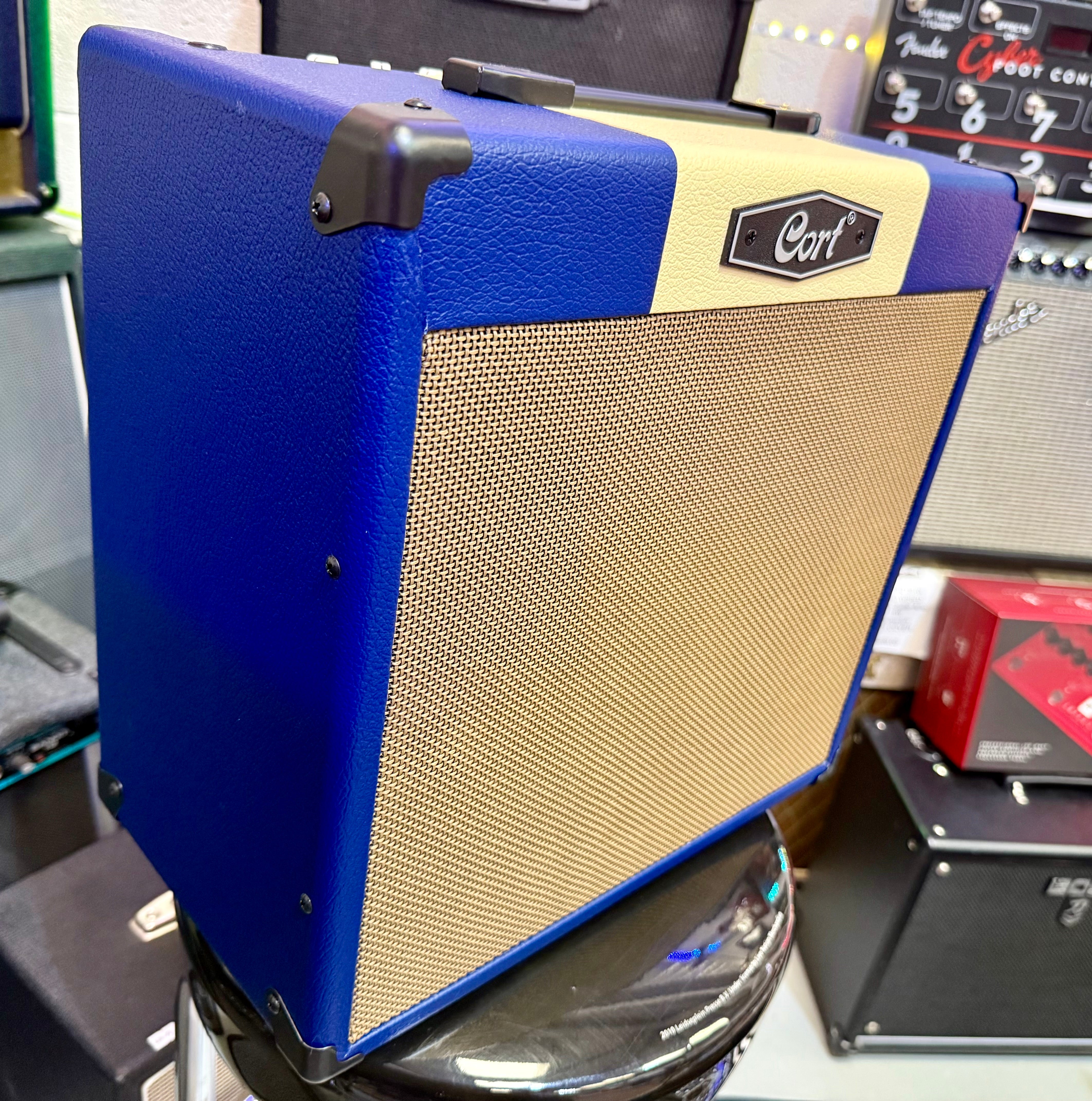 🎸NEW 2025🎸 Cort CM30-R Blue 30w Guitar Amplifier~ Combo Amp With Bluetooth!