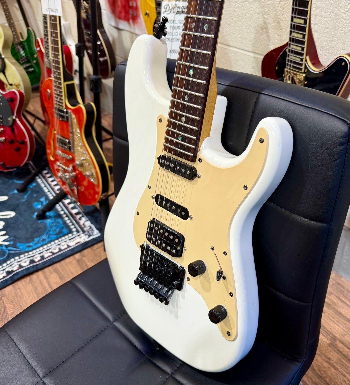 🔥 2013 ROSEWOOD 🔥 Jackson Adrian Smith SDX Snow White~ Iron Maiden Signature!