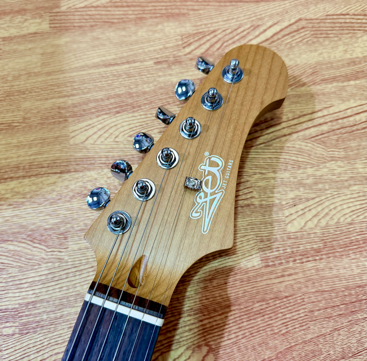 Jet Guitars JS-300~ Metallic Plum~ Rosewood Fingerboard~ Roasted Maple Neck