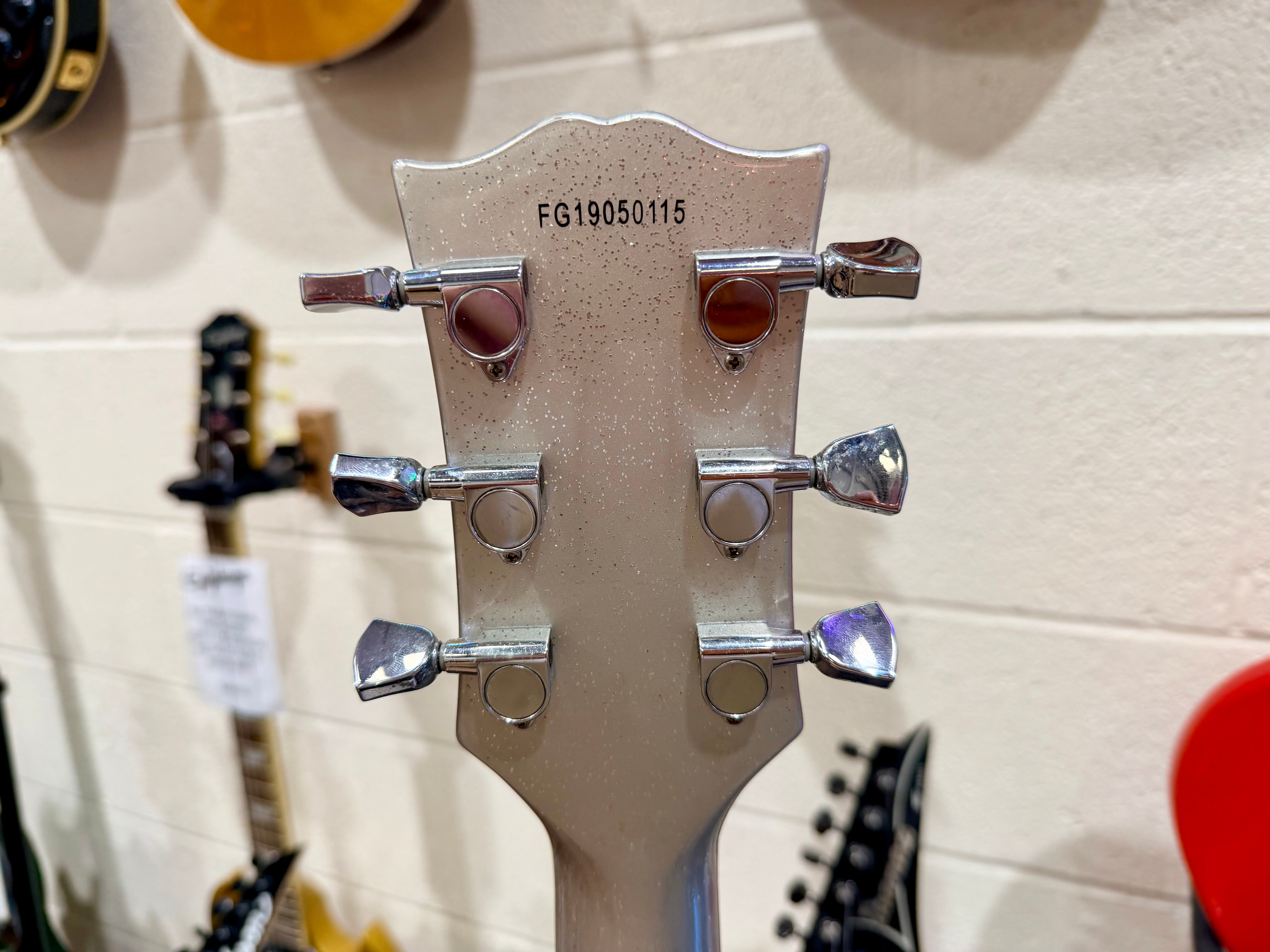 🌟RARE 2019🌟 Burny RLC-60 Les Paul Custom~ HHH Silver Sparkle~ By Fernandes!