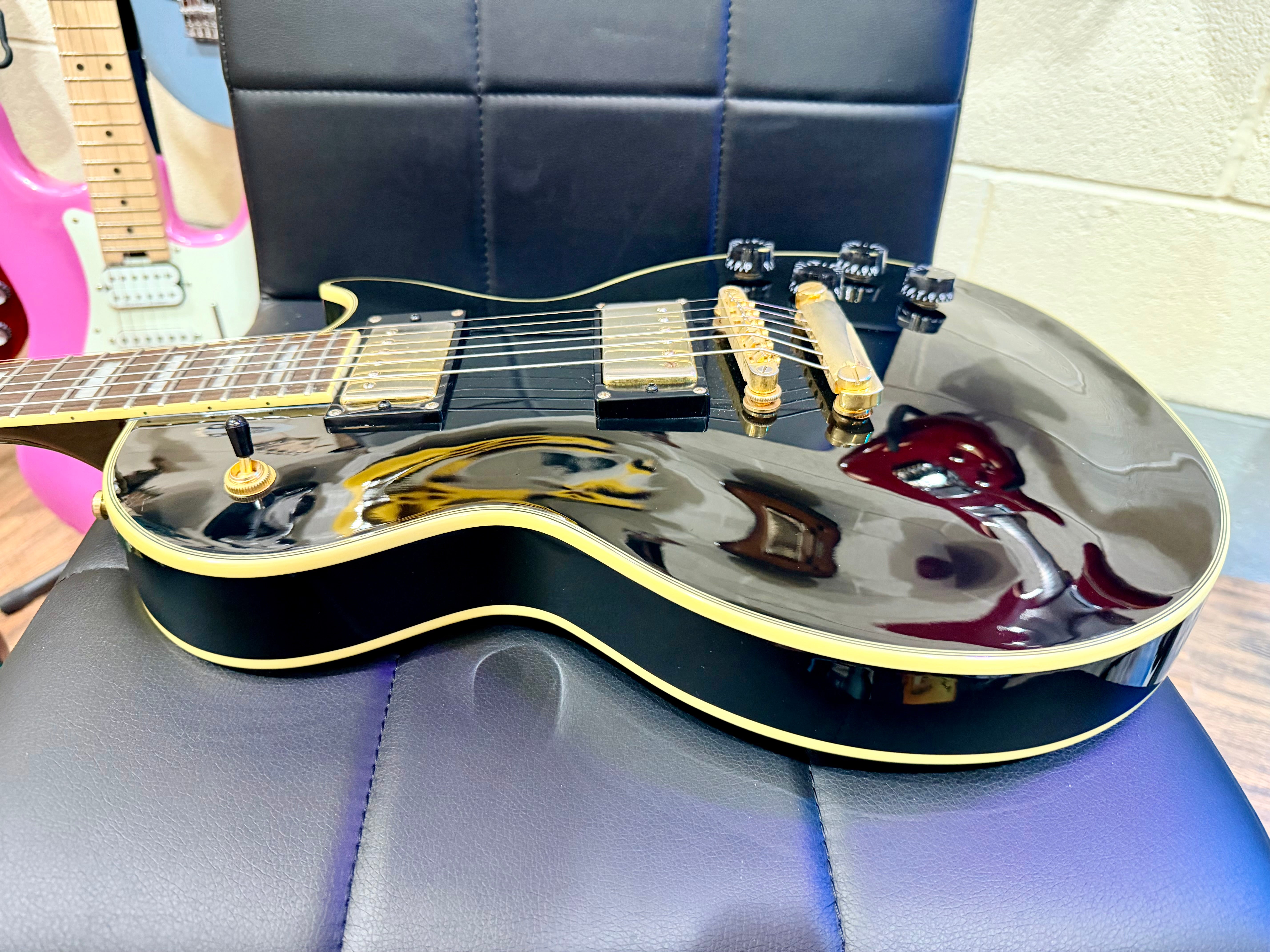 🔥RARE🔥 Epiphone Les Paul Custom 50th Anniversary Ebony/Gold~ 2002 Ltd Edition!