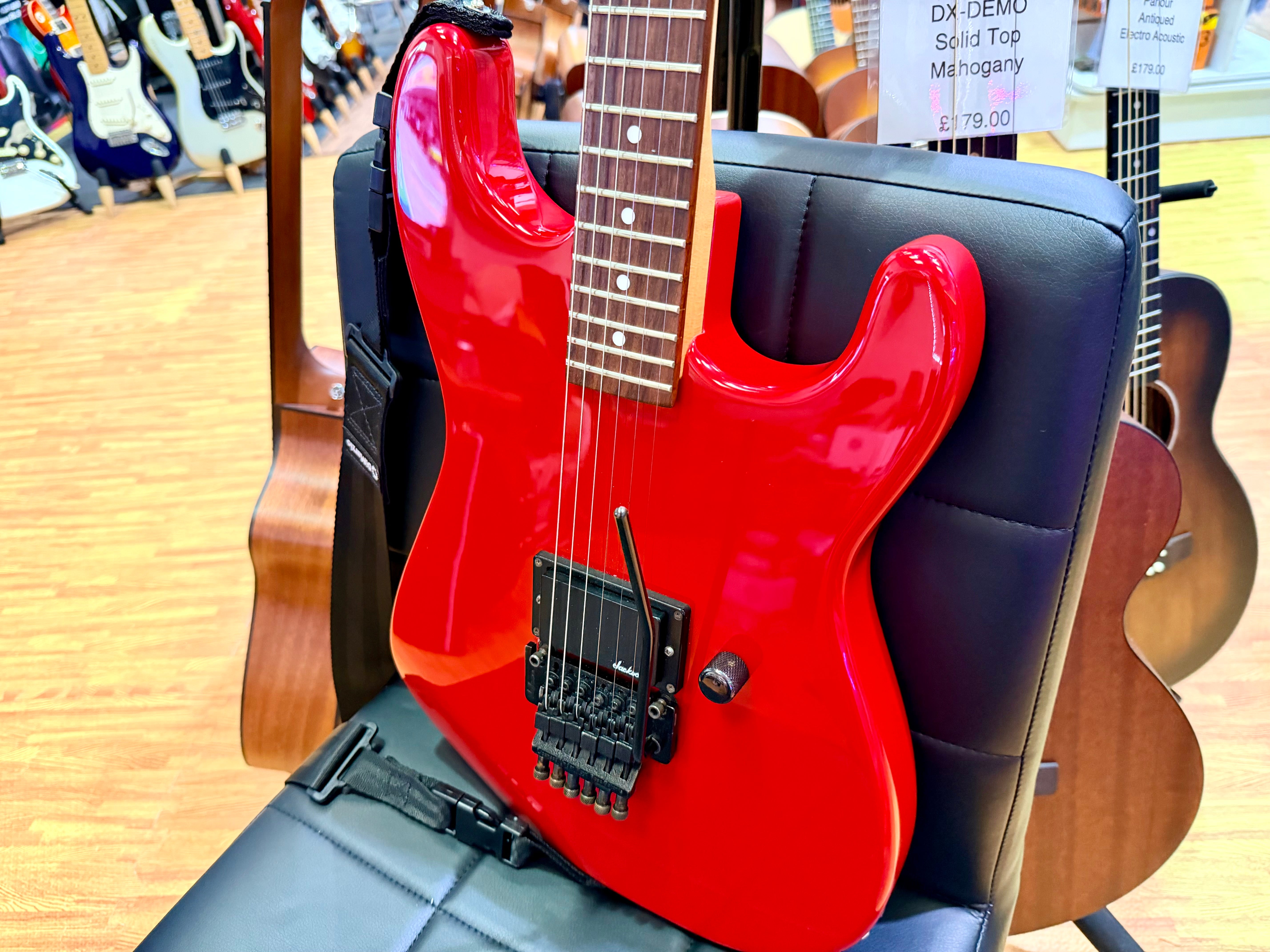 🔥RARE🔥 1987 Charvel Model 2 Red~ MIJ 80s Made In Japan~ JT6 Floyd Rose/Jackson