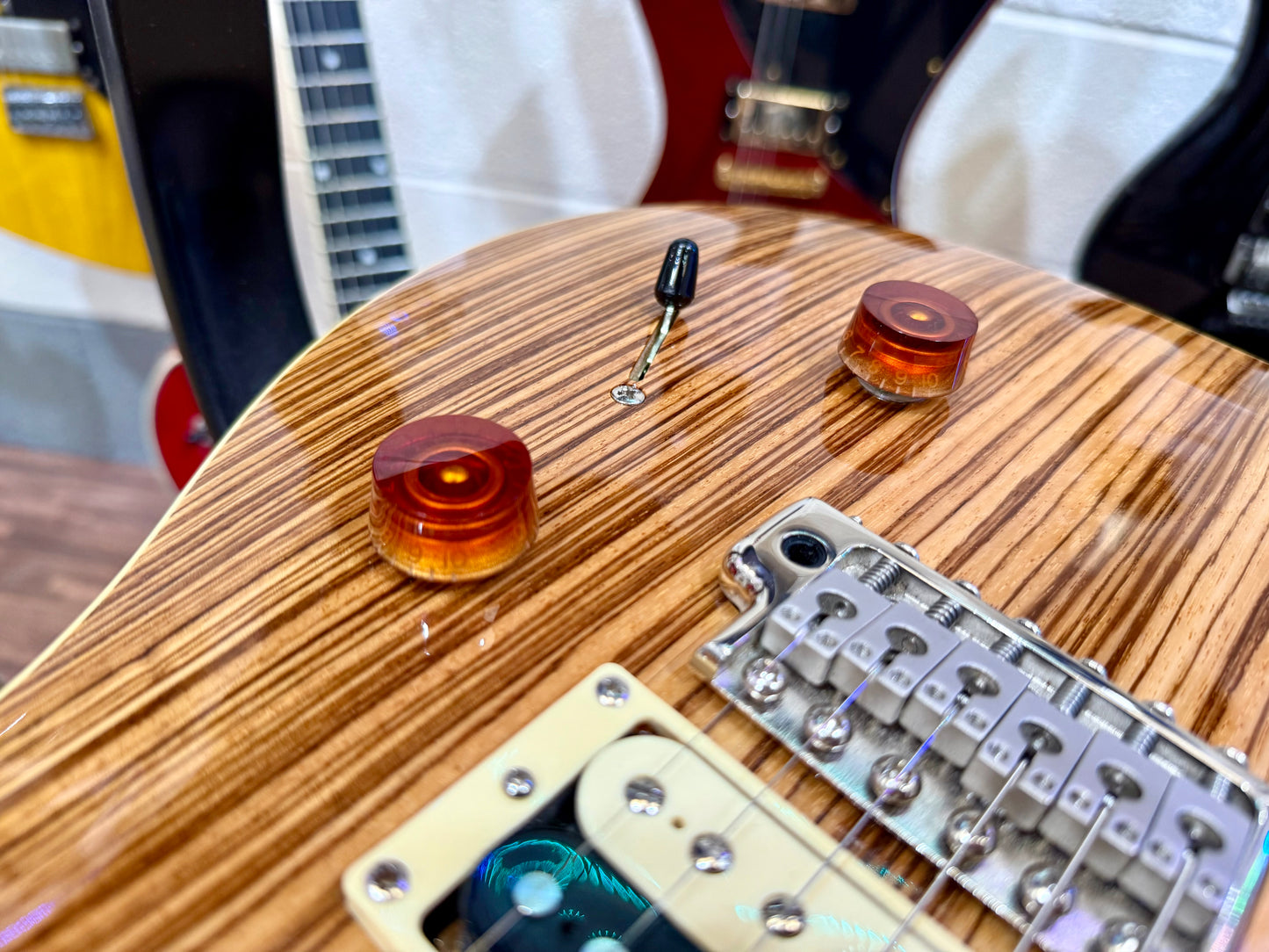 🦓 ZEBRAWOOD LTD EDITION 🦓 PRS SE Custom 24 Exotic~ 2017 Rare Finish~ Coil Tap!