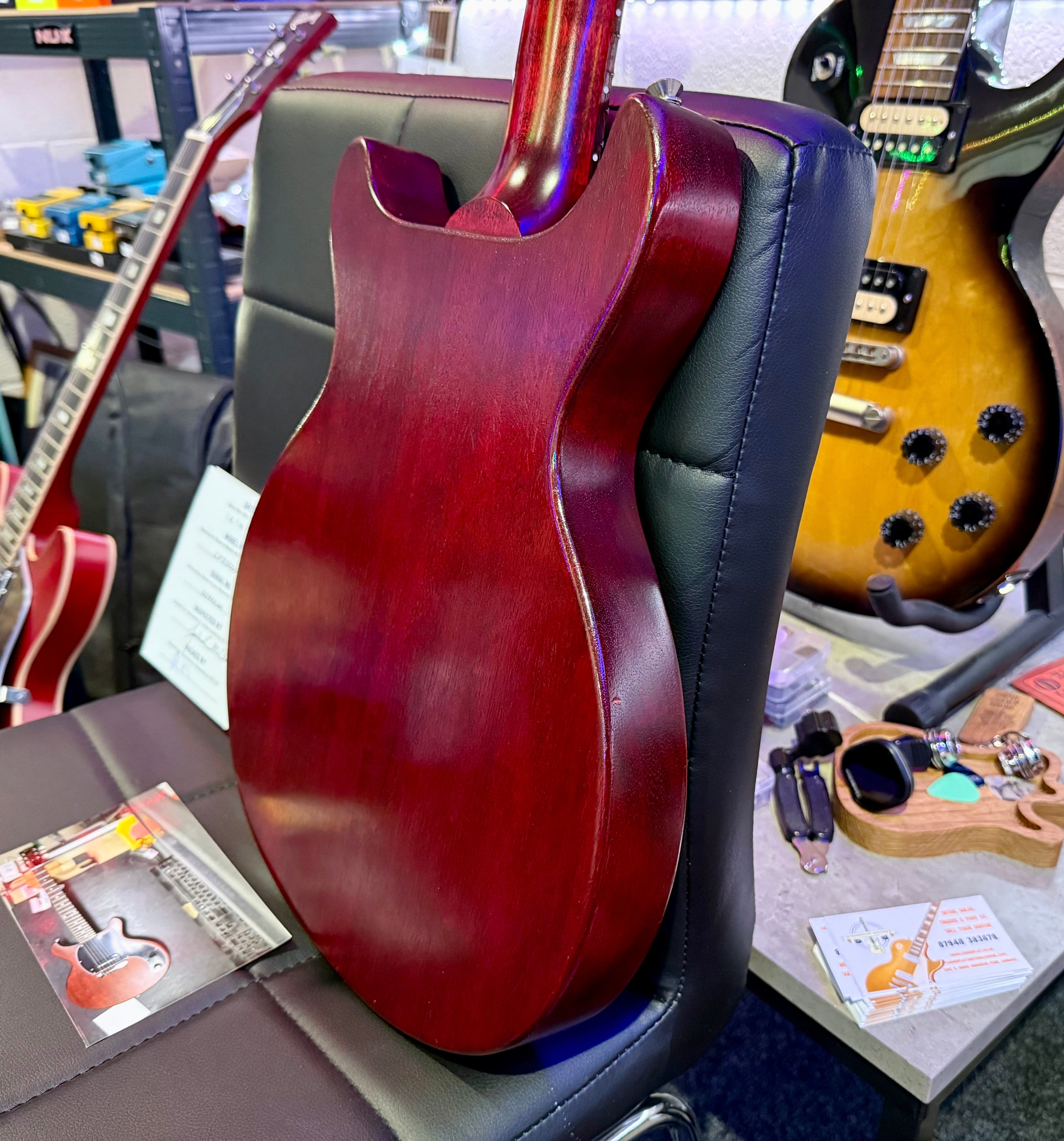 🌟2019🌟 Gibson Les Paul Junior Tribute DC Worn Cherry~ Double Cut~ Dog Ear P90!