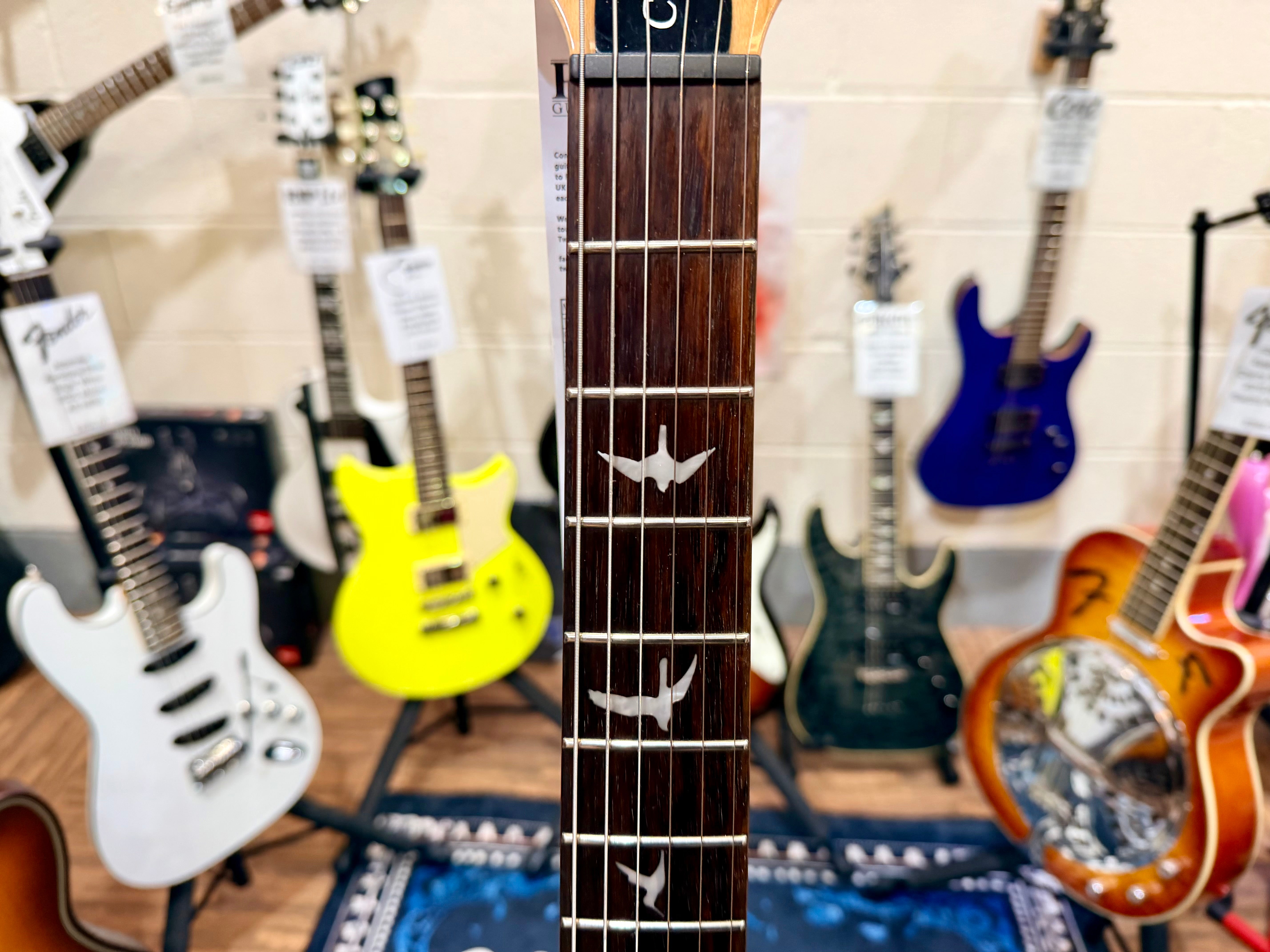 ☀️2023☀️ PRS SE Custom 22 Semi-Hollow in Santana Yellow~ Bare Knuckle Pickups!