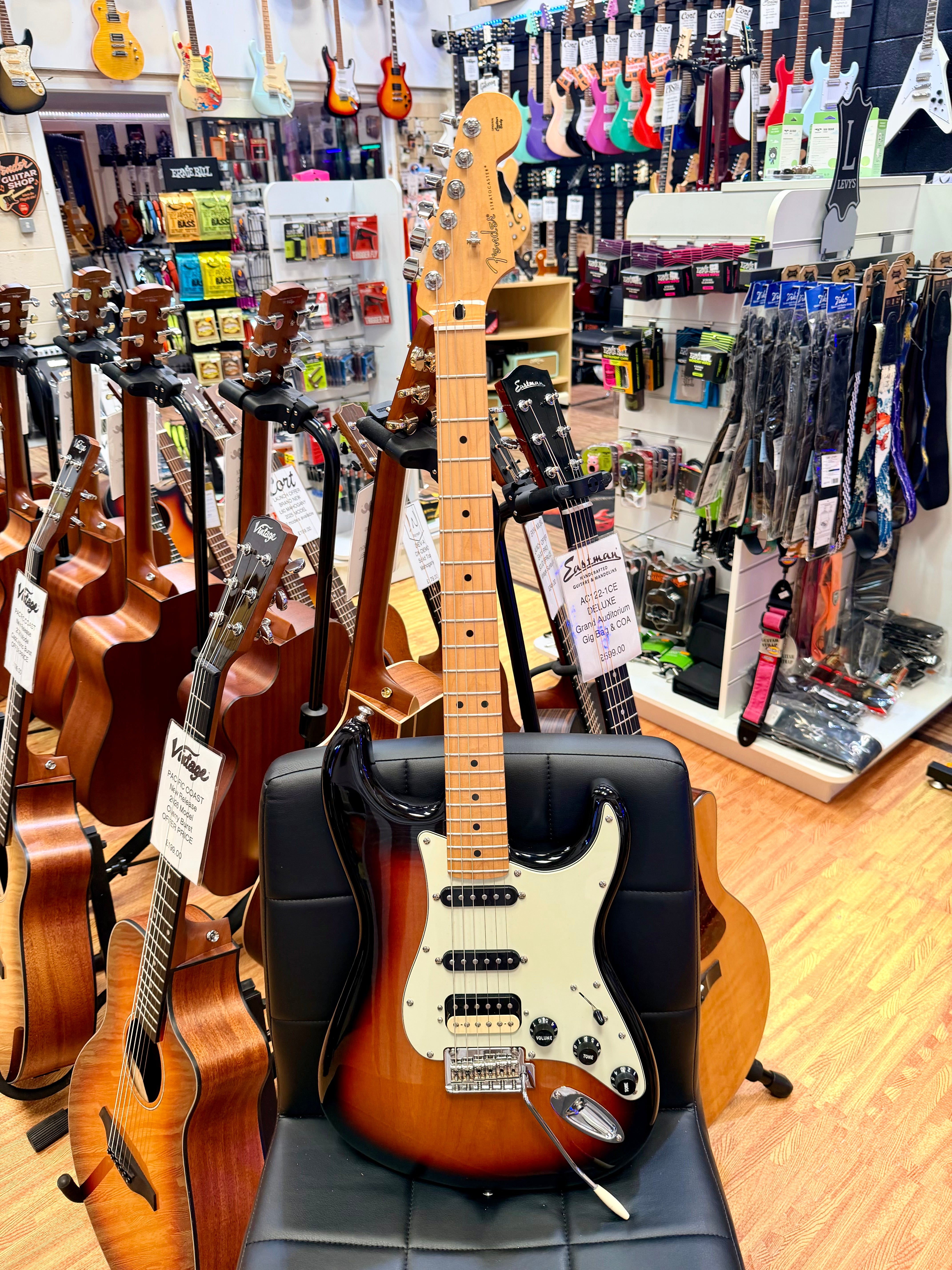 ⚡️2021⚡️ Fender Player Stratocaster HSS~ Shawbucker/Tonerider/Lockers~ Sunburst!