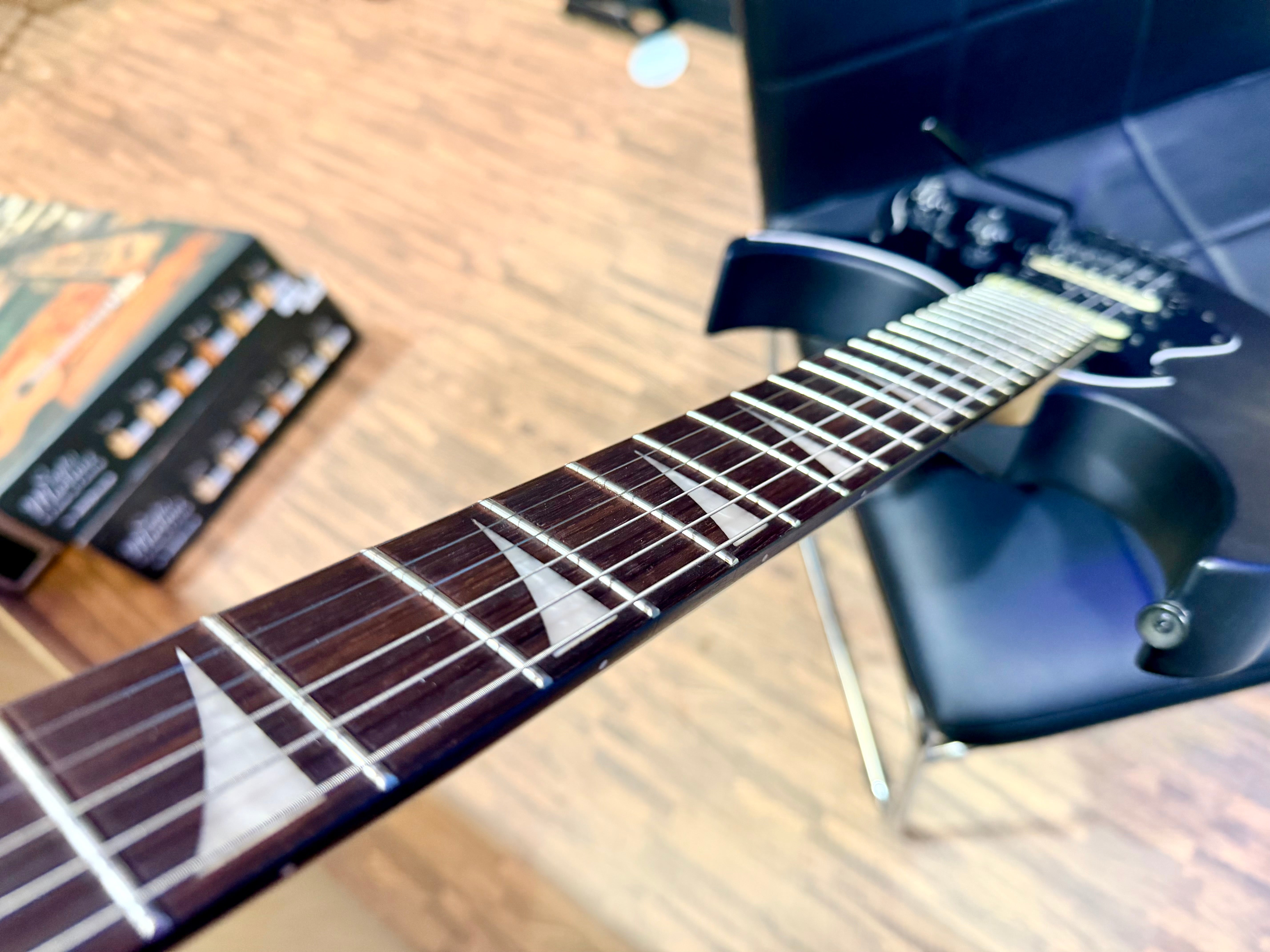 🔥B-STOCK🔥 Vintage VMX Series Raider Electric Guitar~ Satin Black Ltd Edition!