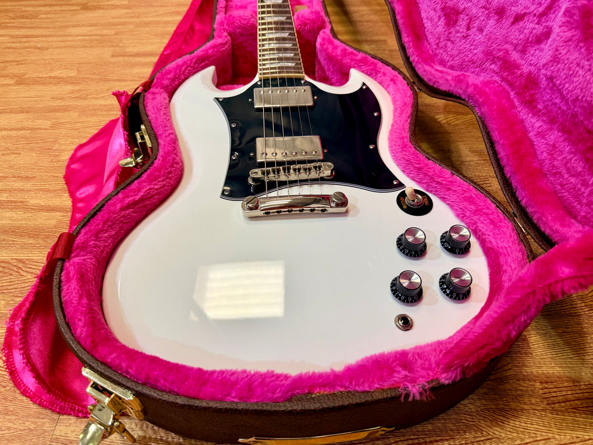 2020 Epiphone SG Standard Alpine White~ Gotoh Locking Tuners~ Gator Hard Case