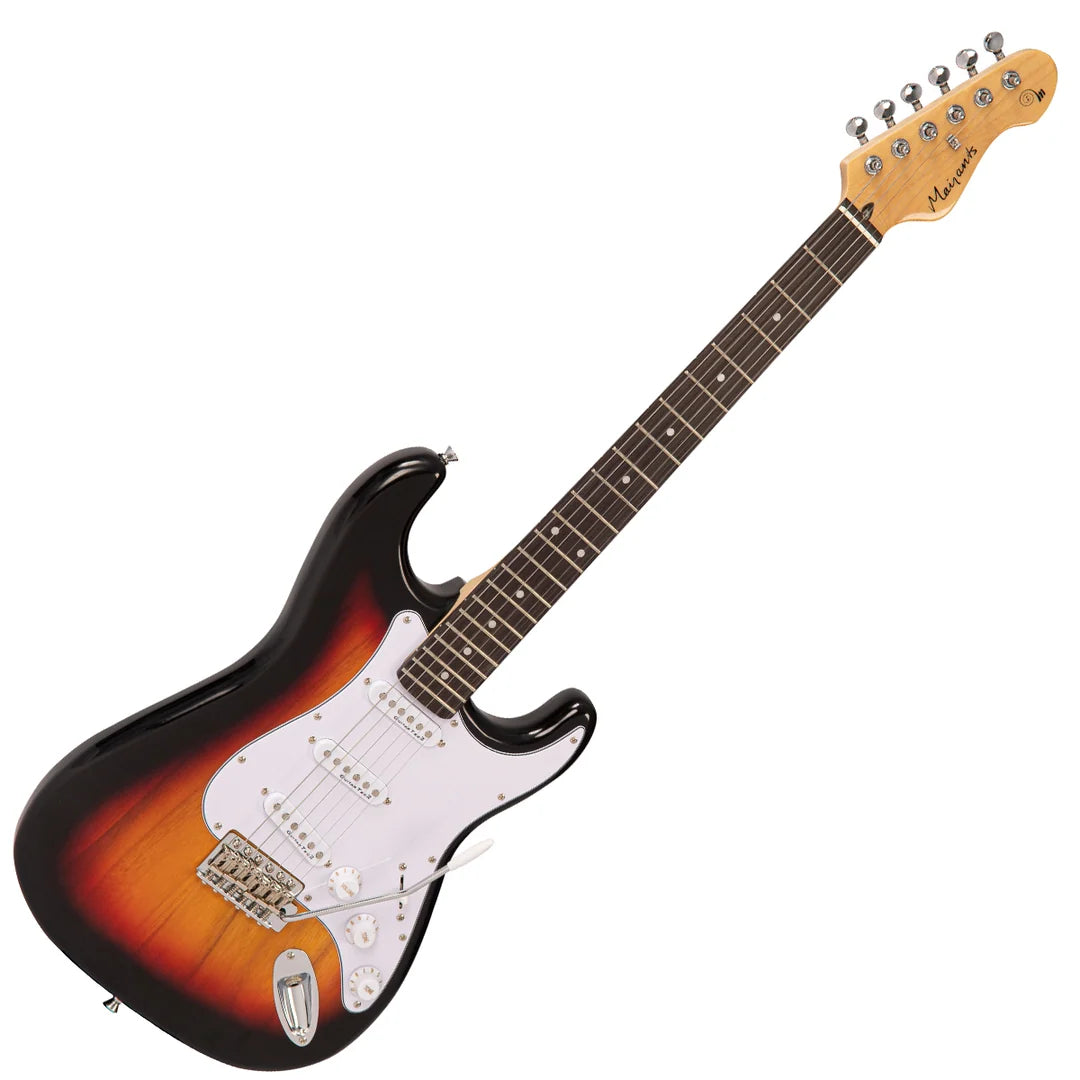 Electric Guitar Starter Pack Mairants EG6 Sunburst 10W Amp Bag Tuner Strap NEW