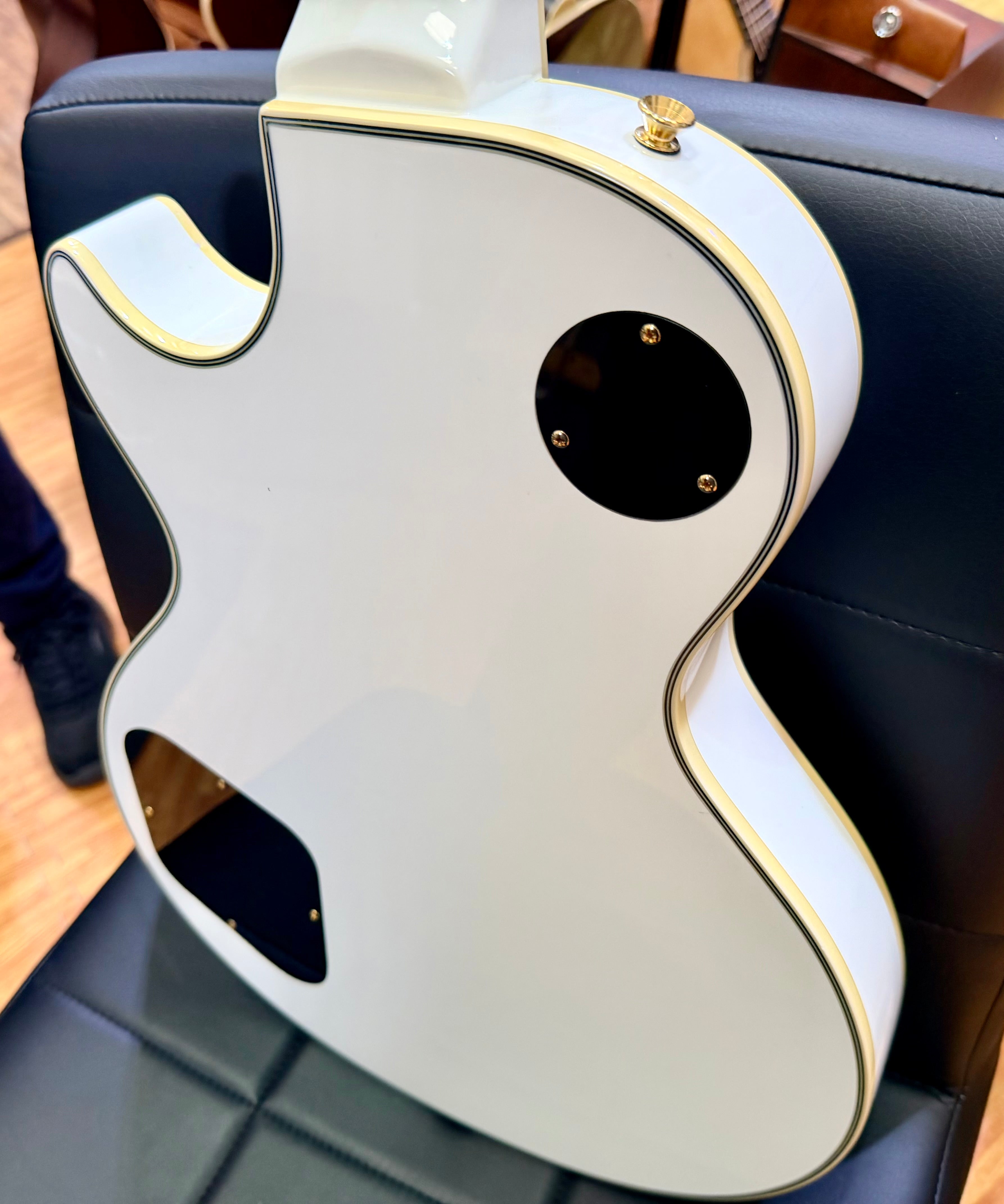 ✨2013✨ Burny SRLC-55 Les Paul Custom~ Alpine White~ Japanese Domestic Import!
