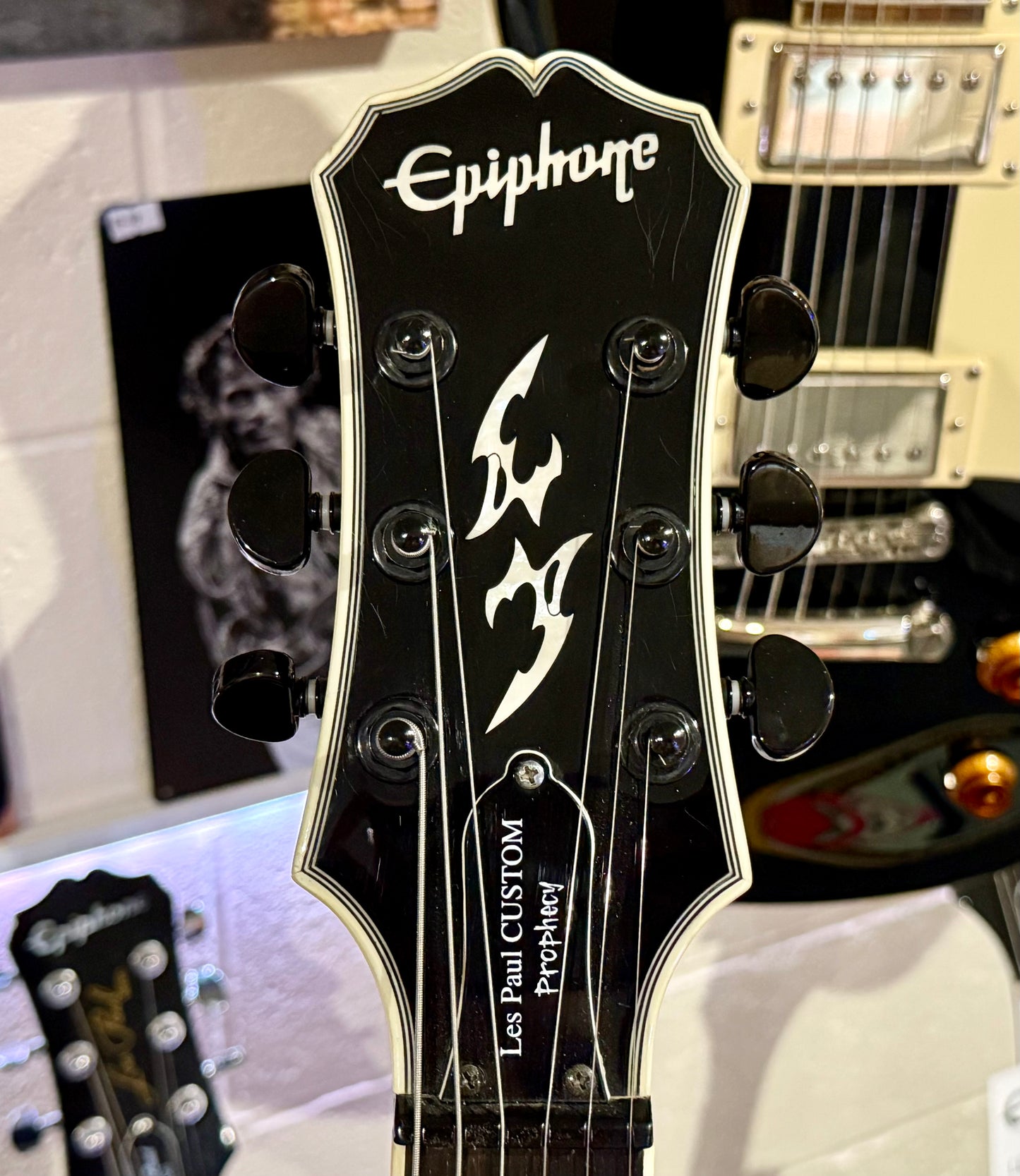 🔥2008🔥 Epiphone Les Paul Custom Prophecy EX~ Midnight Ebony~ EMG’s + Case!