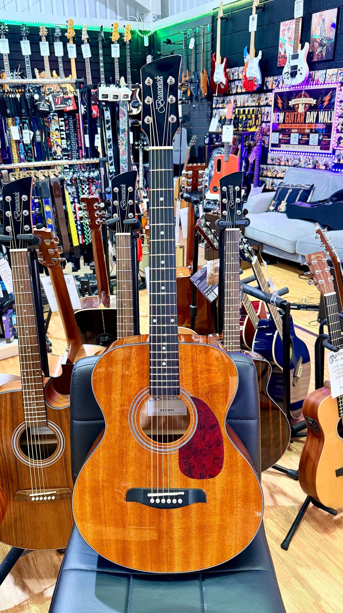 ✨NEW✨ Brunswick BF200M Mahogany Folk Acoustic Guitar~ Natural Gloss!