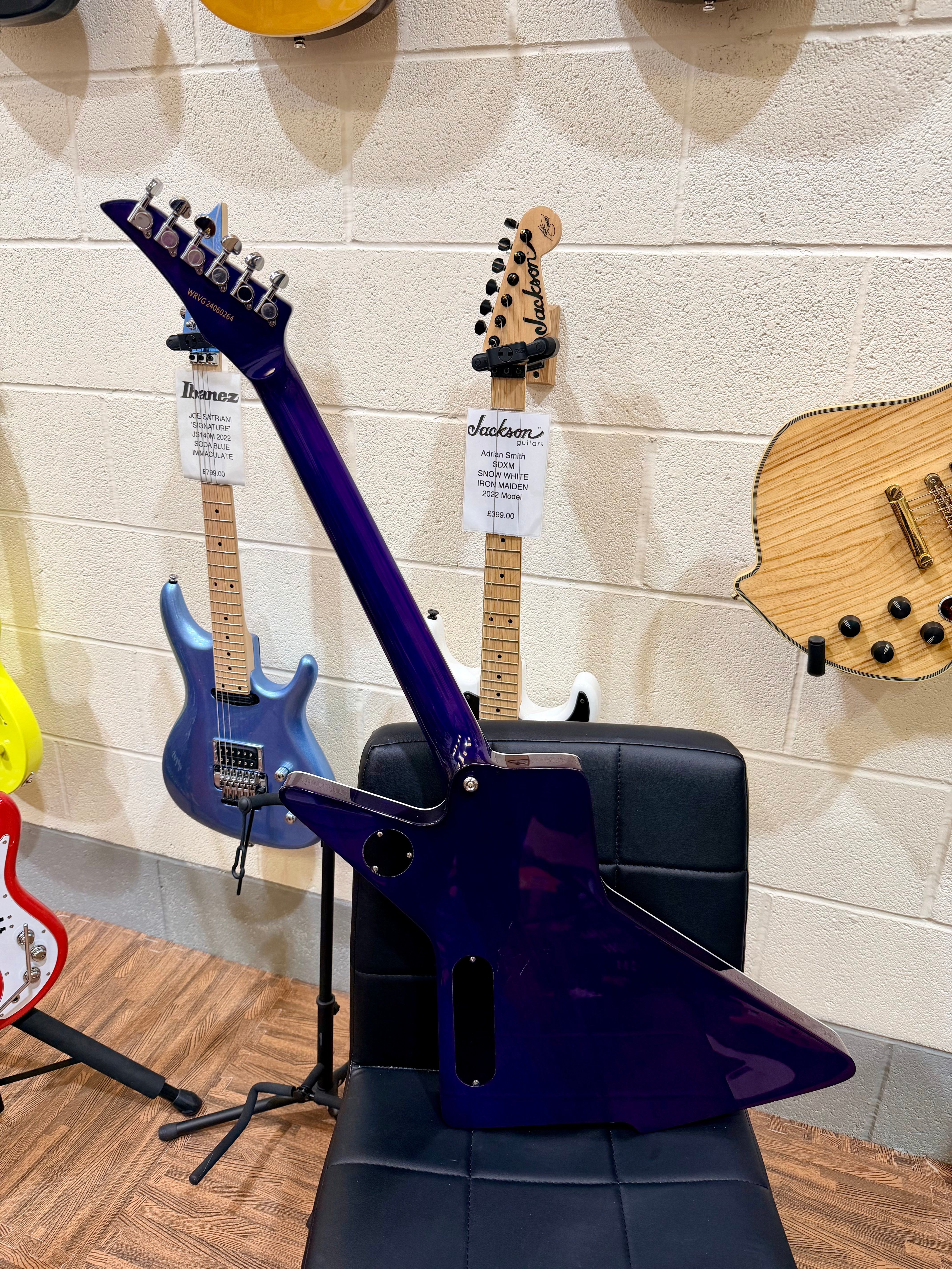 🔥2024🔥 Westcreek Destroyer Electric Guitar~ Explorer Body Shape~ Purple Burst!