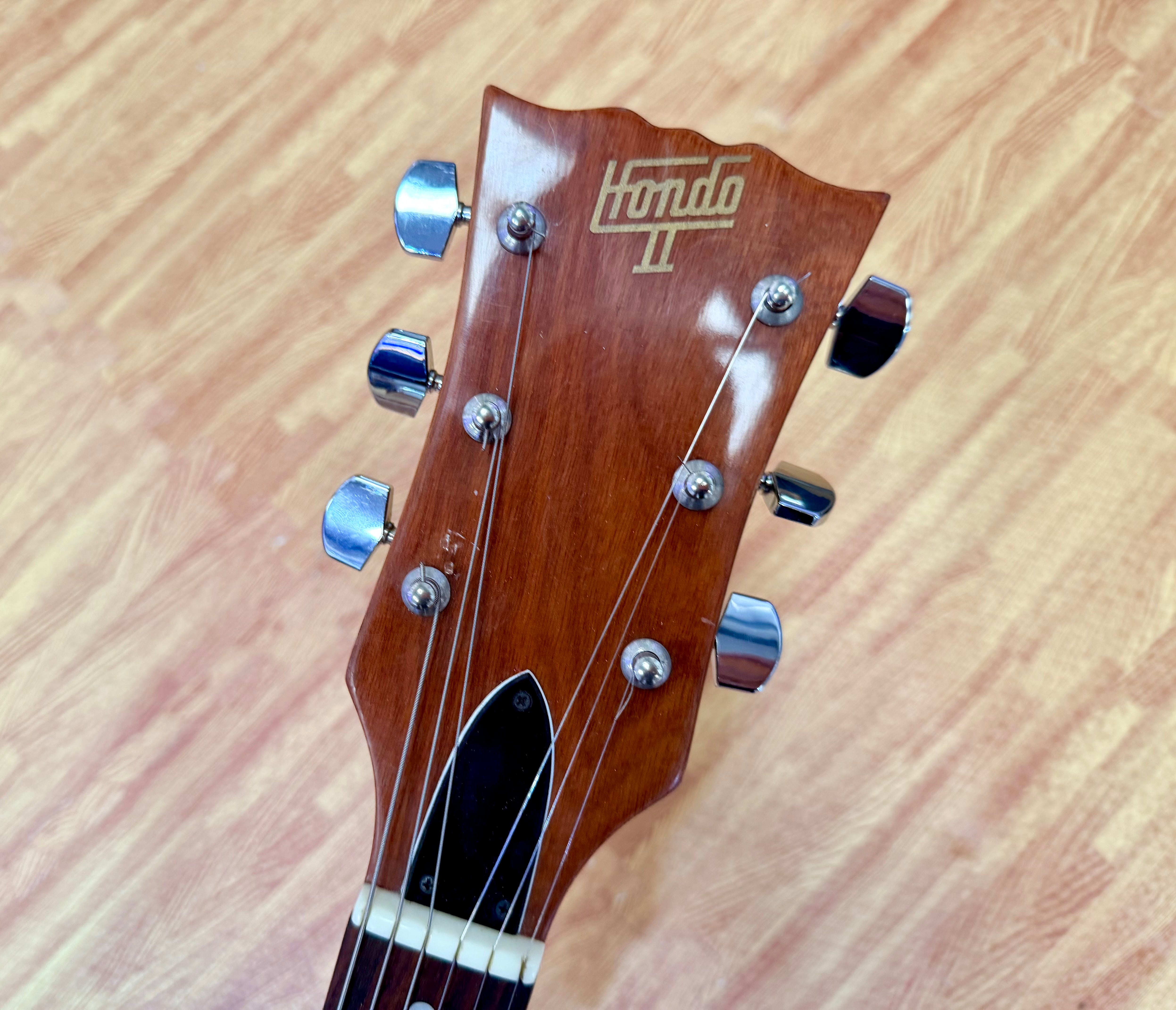 ✨RARE✨ Vintage Hondo II H732 ML De Luxe Series Humbug Natural~ Korea 1980’s!