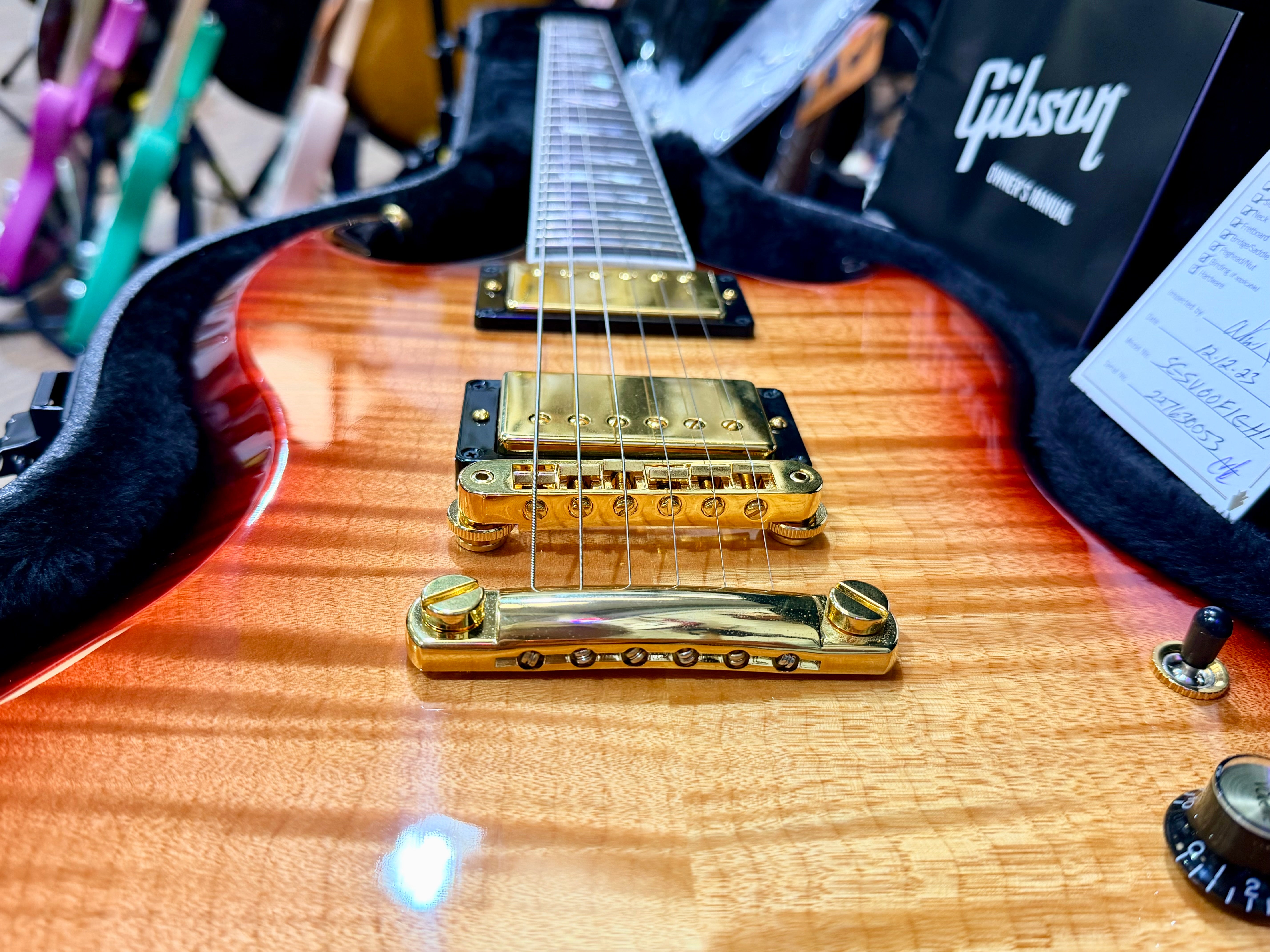 🔥MINT🔥 Gibson SG Supreme In Fireburst~ AAA Figured Top~ Gold Hardware 2023 USA!