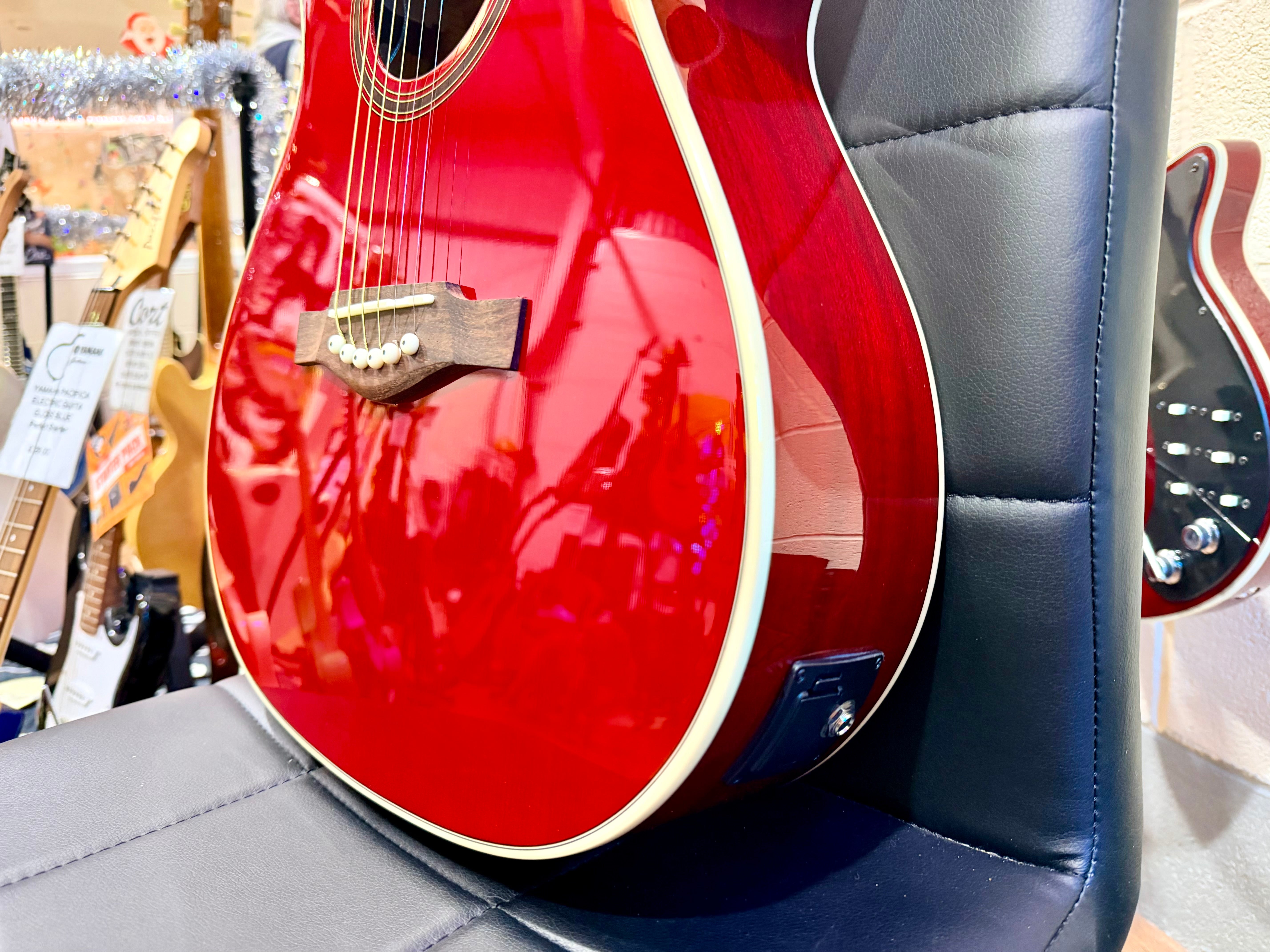 🔥NEW 2026🔥 Eko NXT A100CE Electro-Acoustic Guitar~ See Through Red~ LATEST MODEL