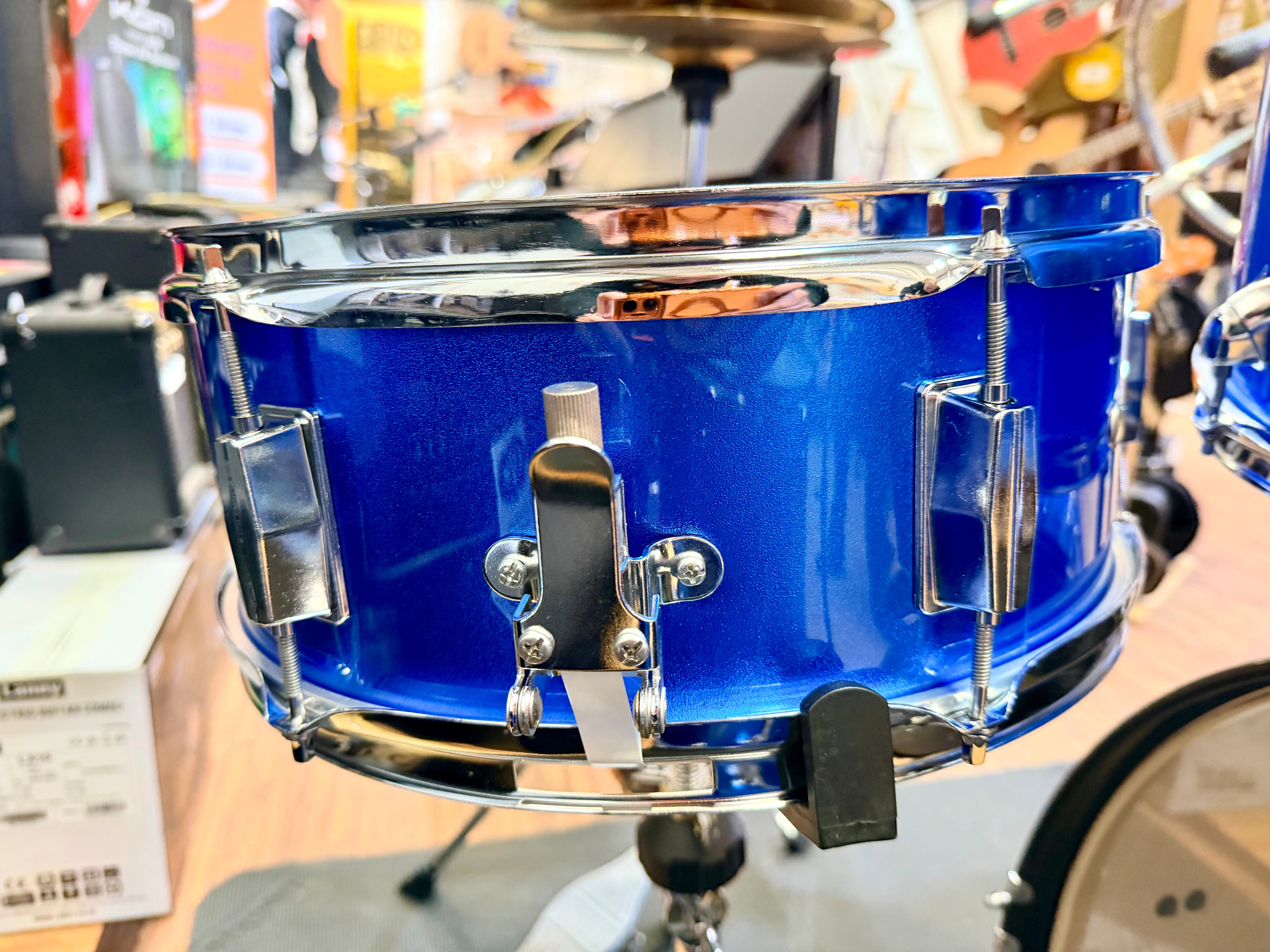 🥁 Performance Percussion PP250 5-Piece Drum Kit~ Metallic Blue Acoustic Set 🥁