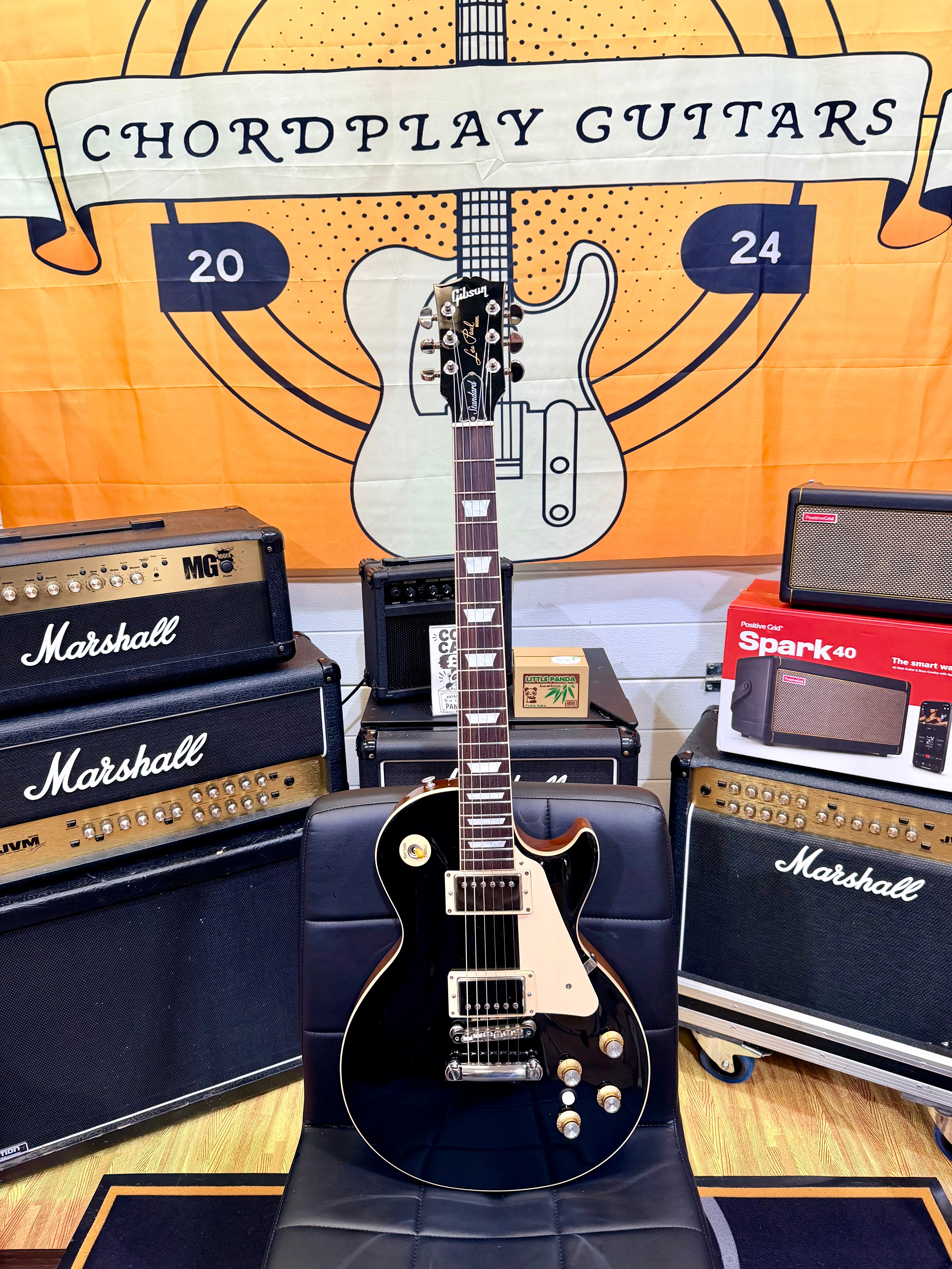 π₯2023π₯ Gibson Les Paul Standard 60s Plain Top Ebony~ Seymour Duncan/Killswitch