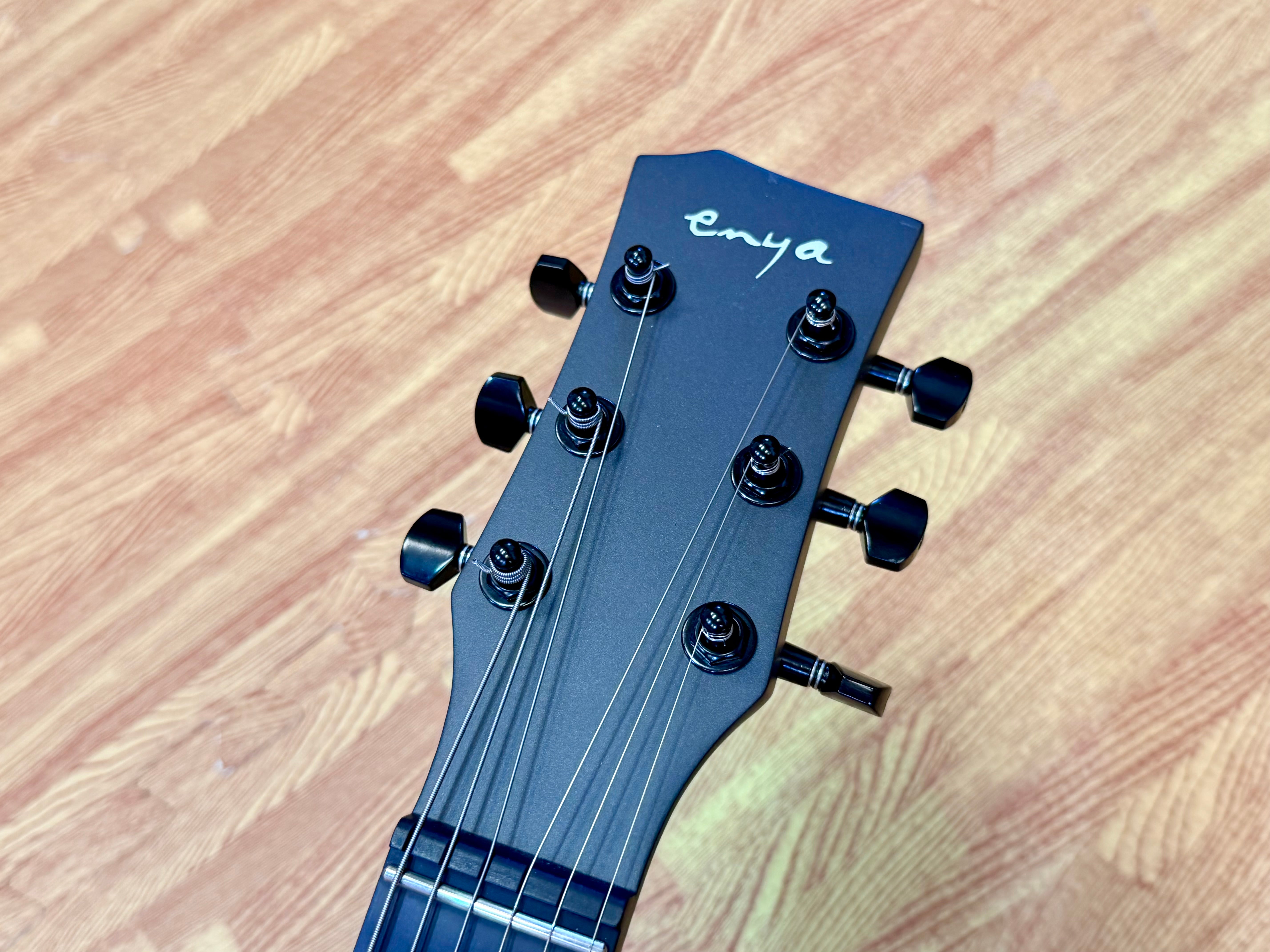 🔥B-STOCK🔥 Enya Nova Go Sonic Black Smart Carbon Fibre Electric Guitar + Bag!