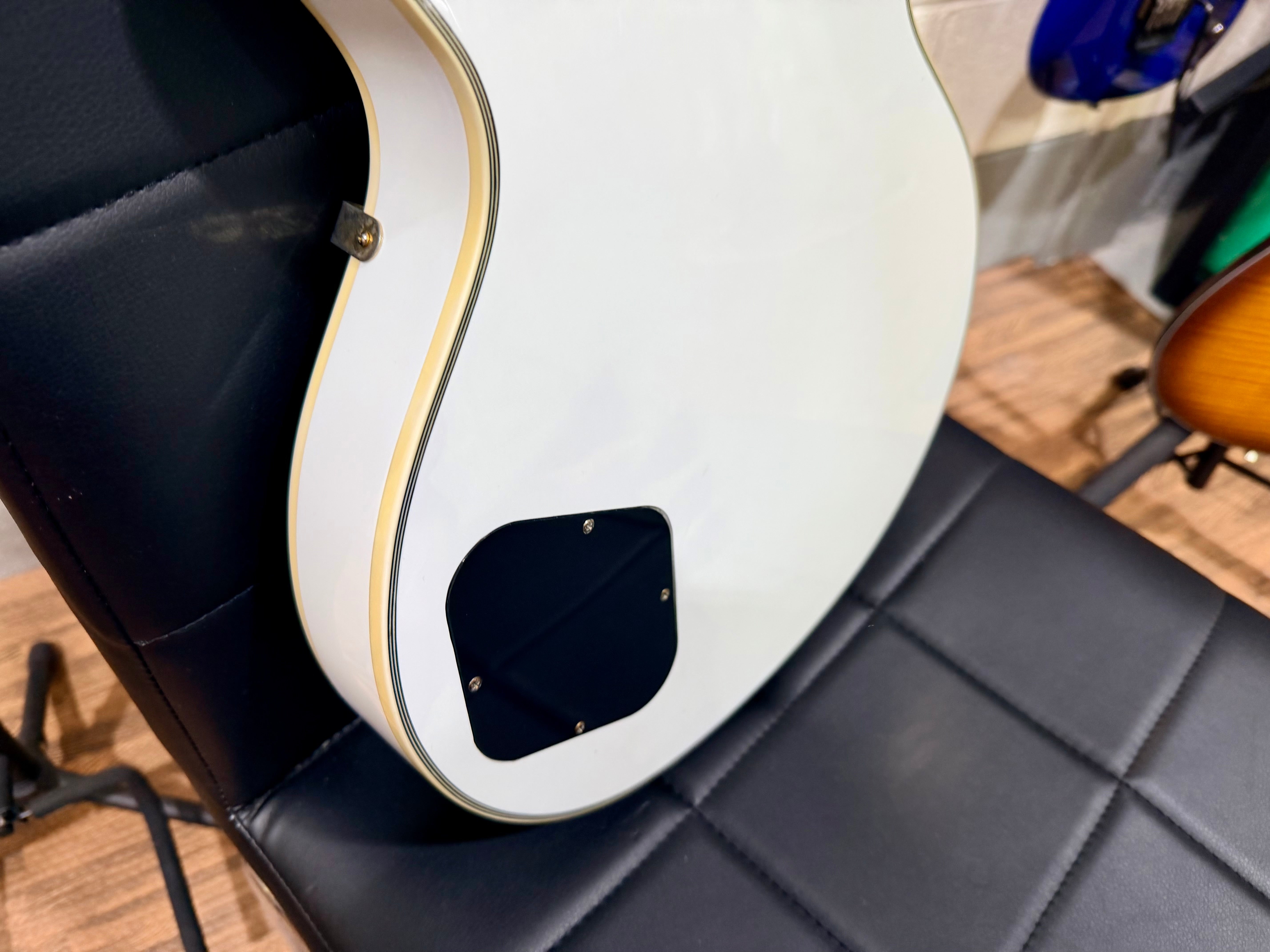 🌟2001 KOREA🌟 Epiphone Les Paul Custom~ Alpine White~ Seymour Duncan + Case!