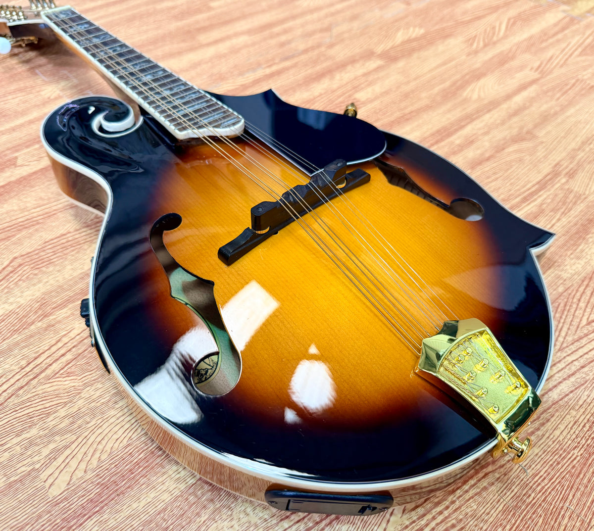 ✨MINT✨ Ozark 2255E F-Style Electro Acoustic Mandolin~ Sunburst + Gig Bag!