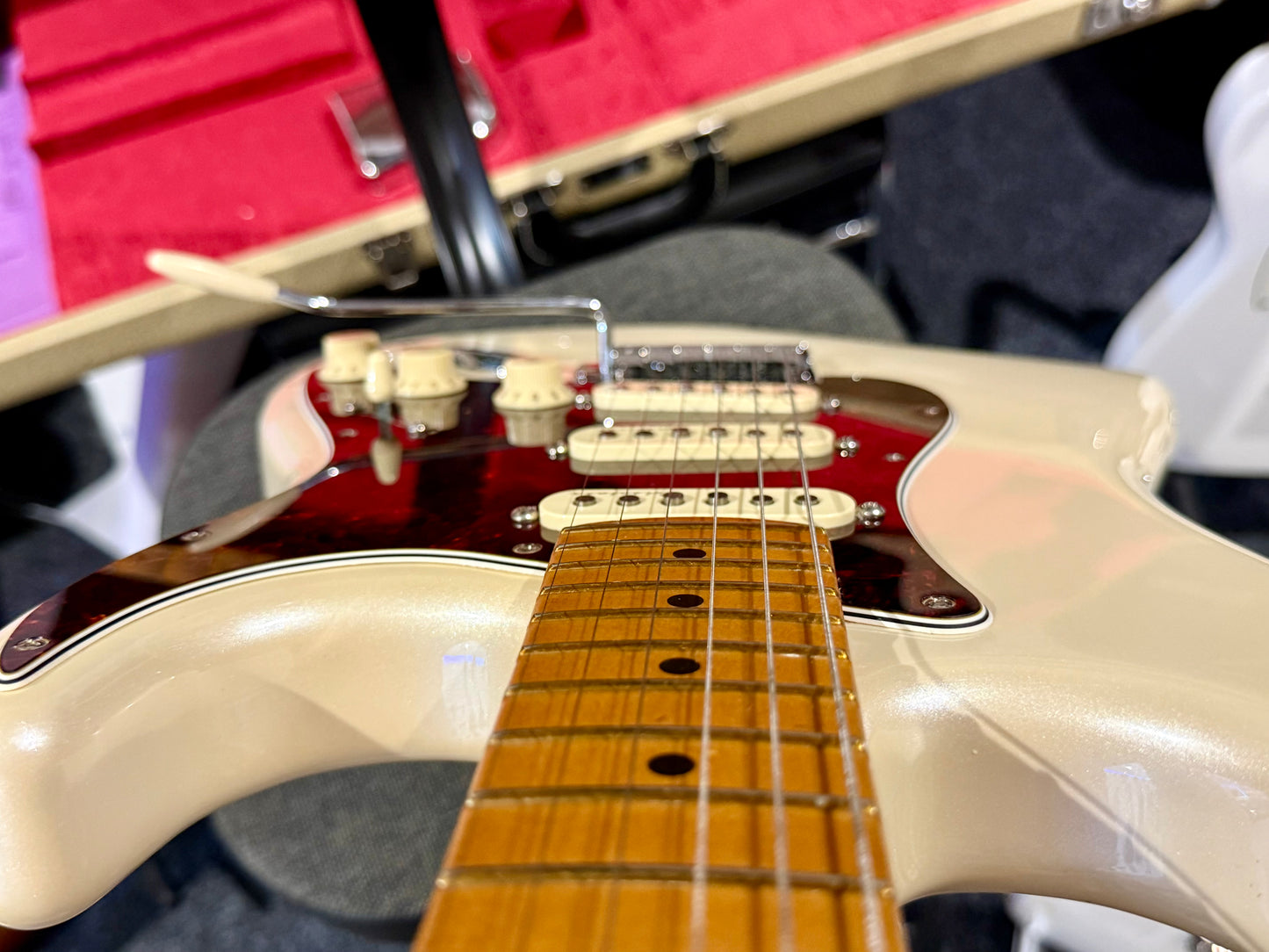 🌟2022🌟 Fender Player Plus Stratocaster~ Olympic Pearl White~ MIM~ Push/Pull!