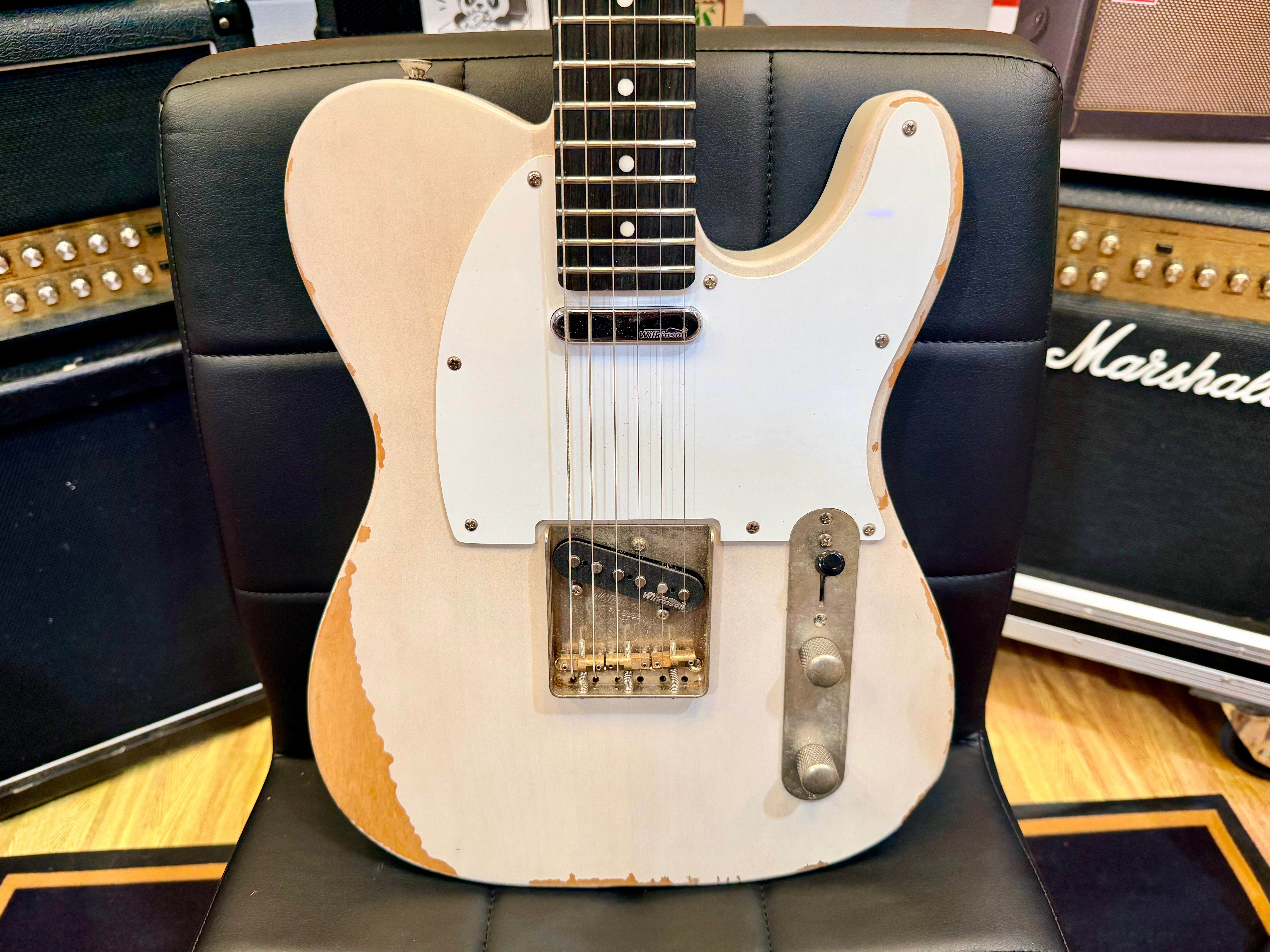 π₯ Vintage V62 ICON Distressed Ash Blonde Telecaster Style Wilkinson Pickups π₯