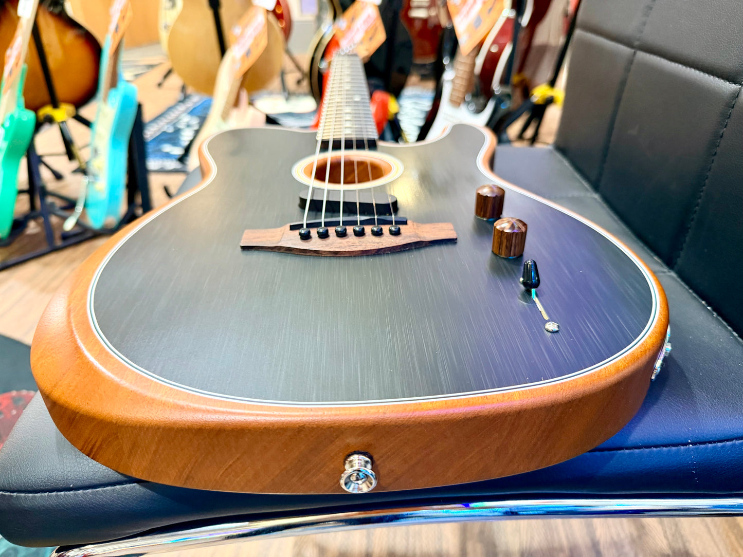 🔥2021🔥 Fender Player Acoustasonic Telecaster~ Brushed Black~ Mexican Tele!