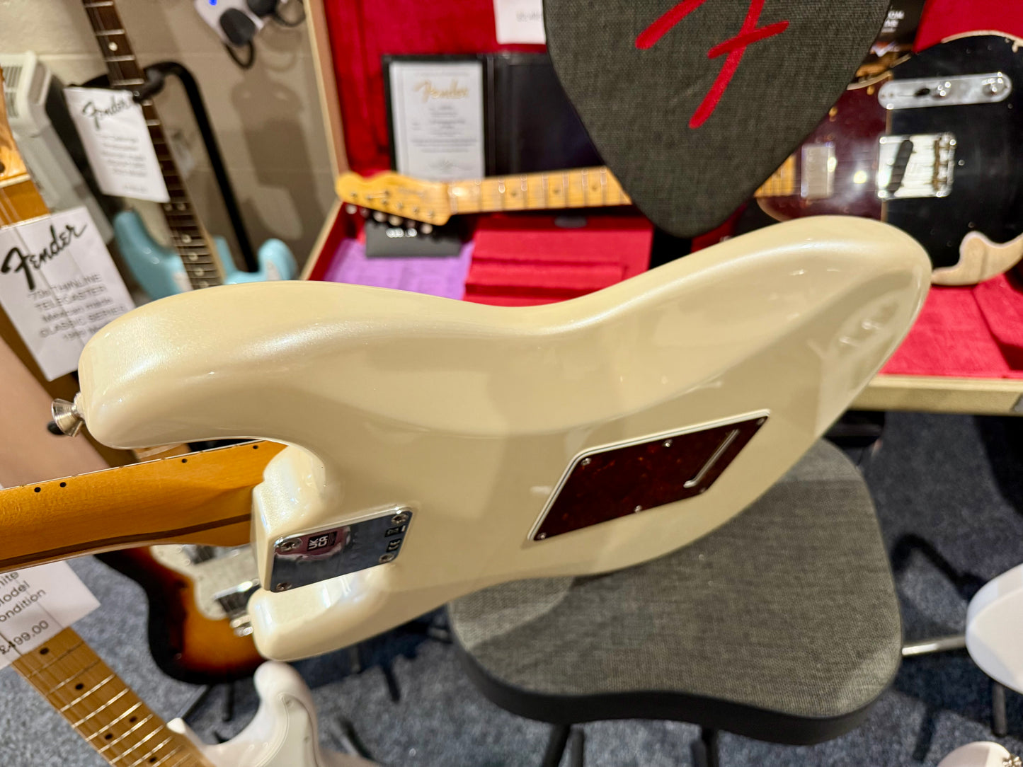 🌟2022🌟 Fender Player Plus Stratocaster~ Olympic Pearl White~ MIM~ Push/Pull!