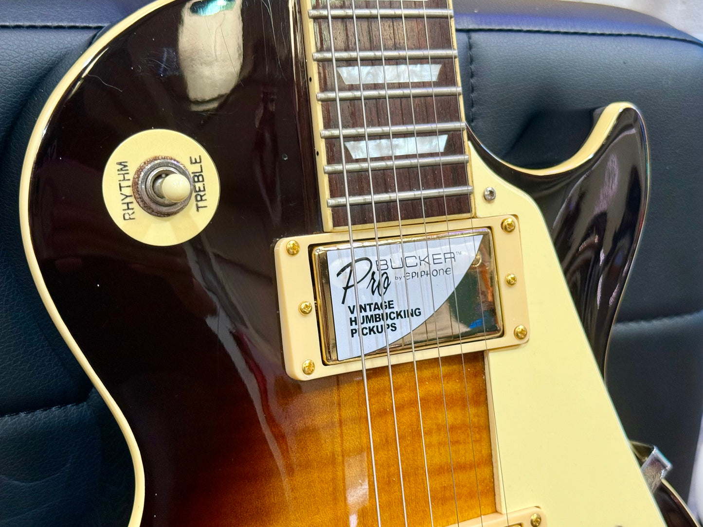 🔥NEW PICKUPS & BIGSBY🔥 Epiphone Les Paul~ 2003 Korean~ Tobacco Burst!