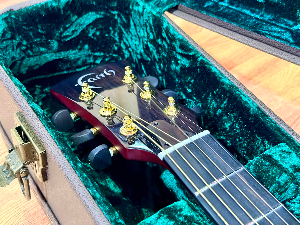 Faith Blood Moon Venus FVBMB All-Solid Trembesi Electro-Acoustic Guitar + Case