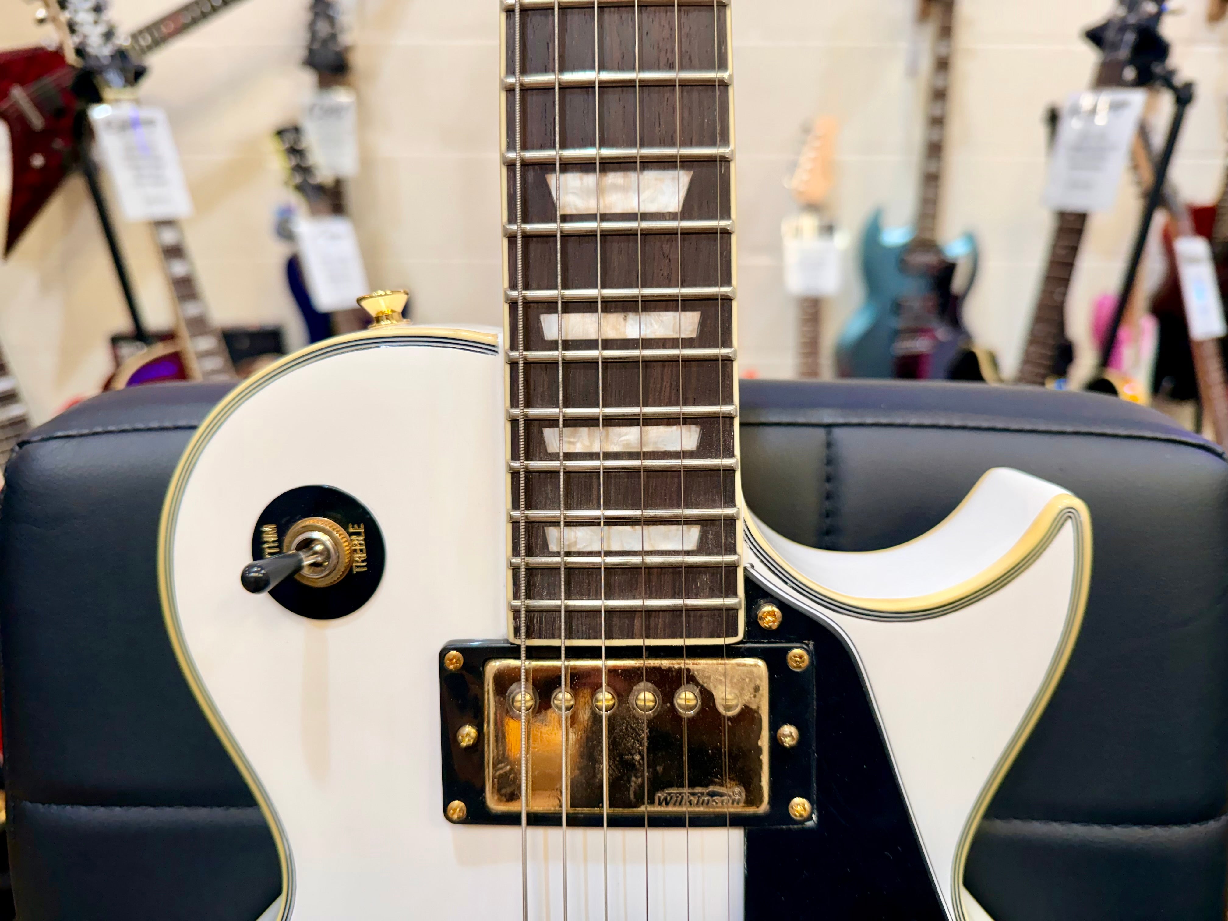 🔥NEW🔥 Vintage V100 ReIssued Electric Guitar – Arctic White Les Paul V100AW!