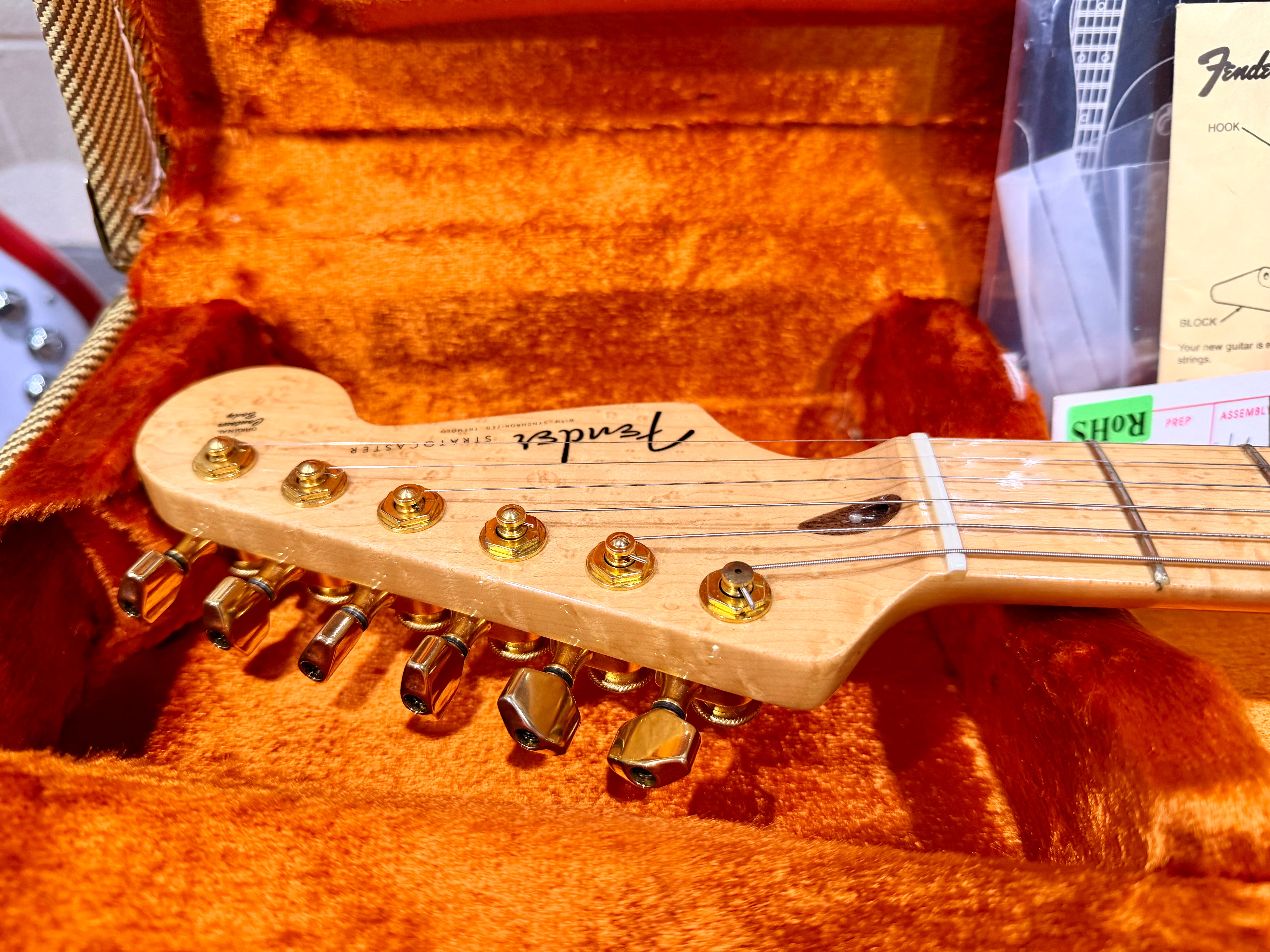 🌟2007🌟 Fender USA Custom Shop 1956 NOS Stratocaster Fiesta Red & Gold~ Maple!