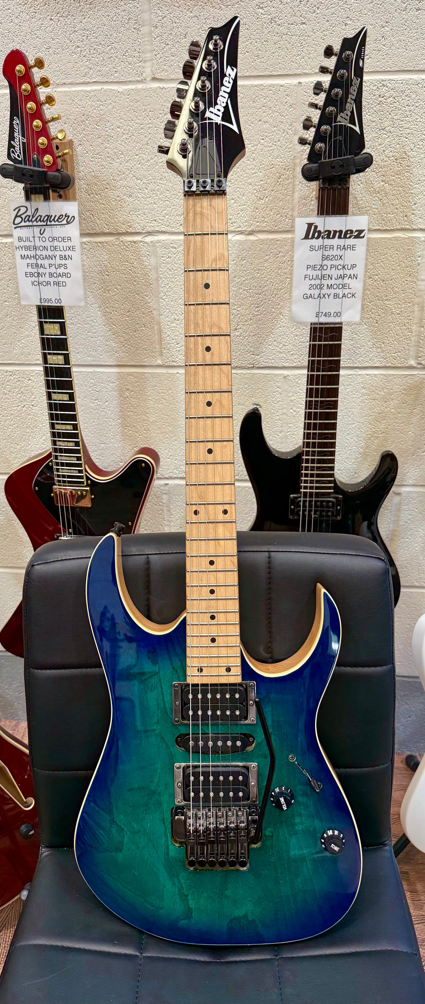 🔥2021 MINT🔥 Ibanez RG470AHMZ~ Blue Moon Burst~ Hard Case~ Zero Edge Tremolo!