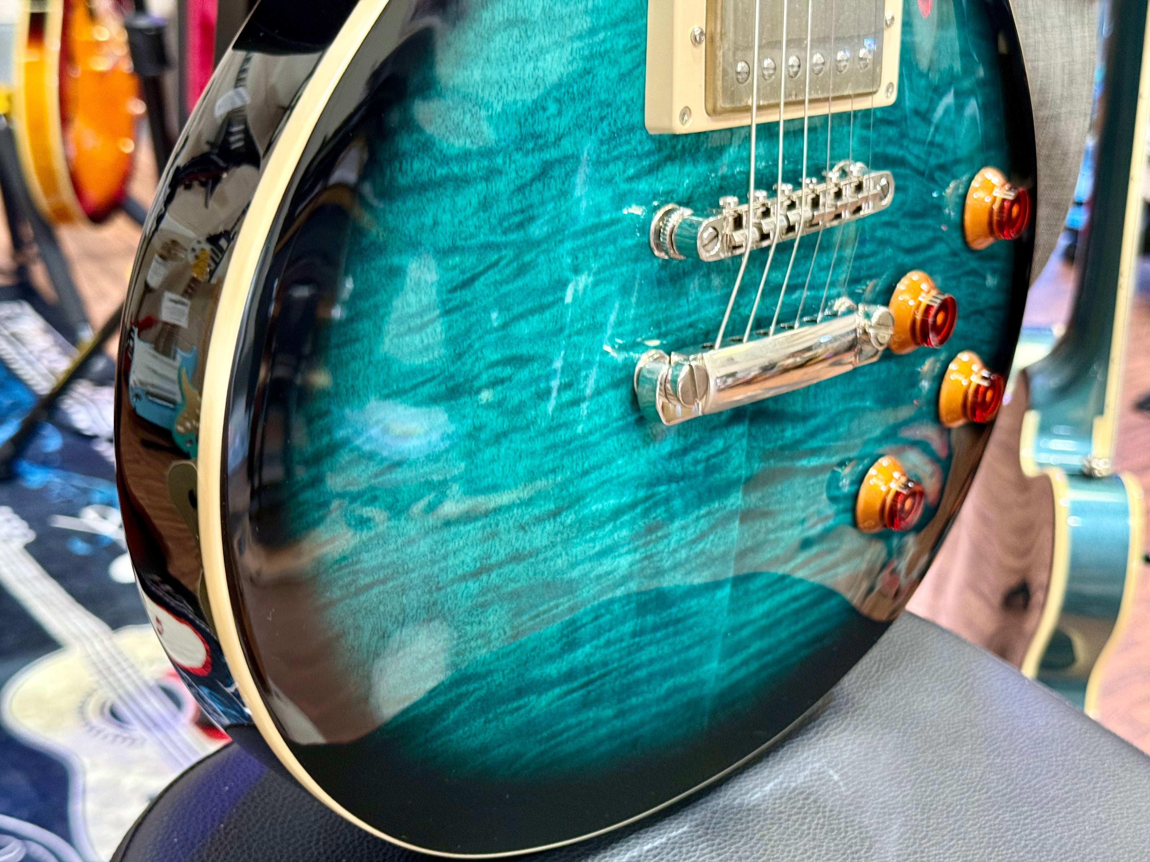 🌟 2025 LAUNCH OFFER 🌟 Cort CR250 Les Paul Guitar~ Dark Blue Burst + BAG!