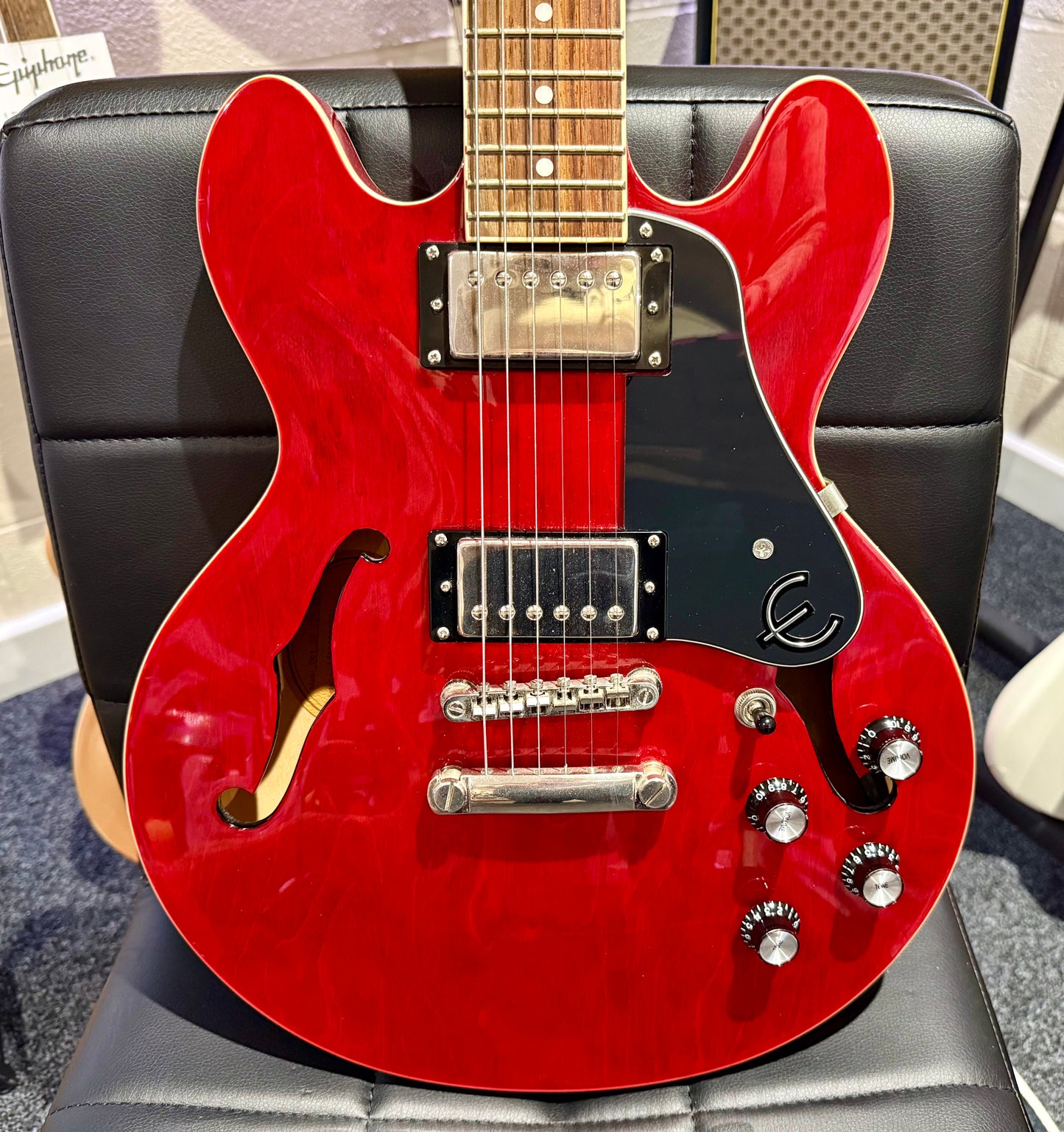π2012 π Epiphone Dot ES-339 Semi-Hollow Electric Guitar~ Cherry Red~ Lovely!