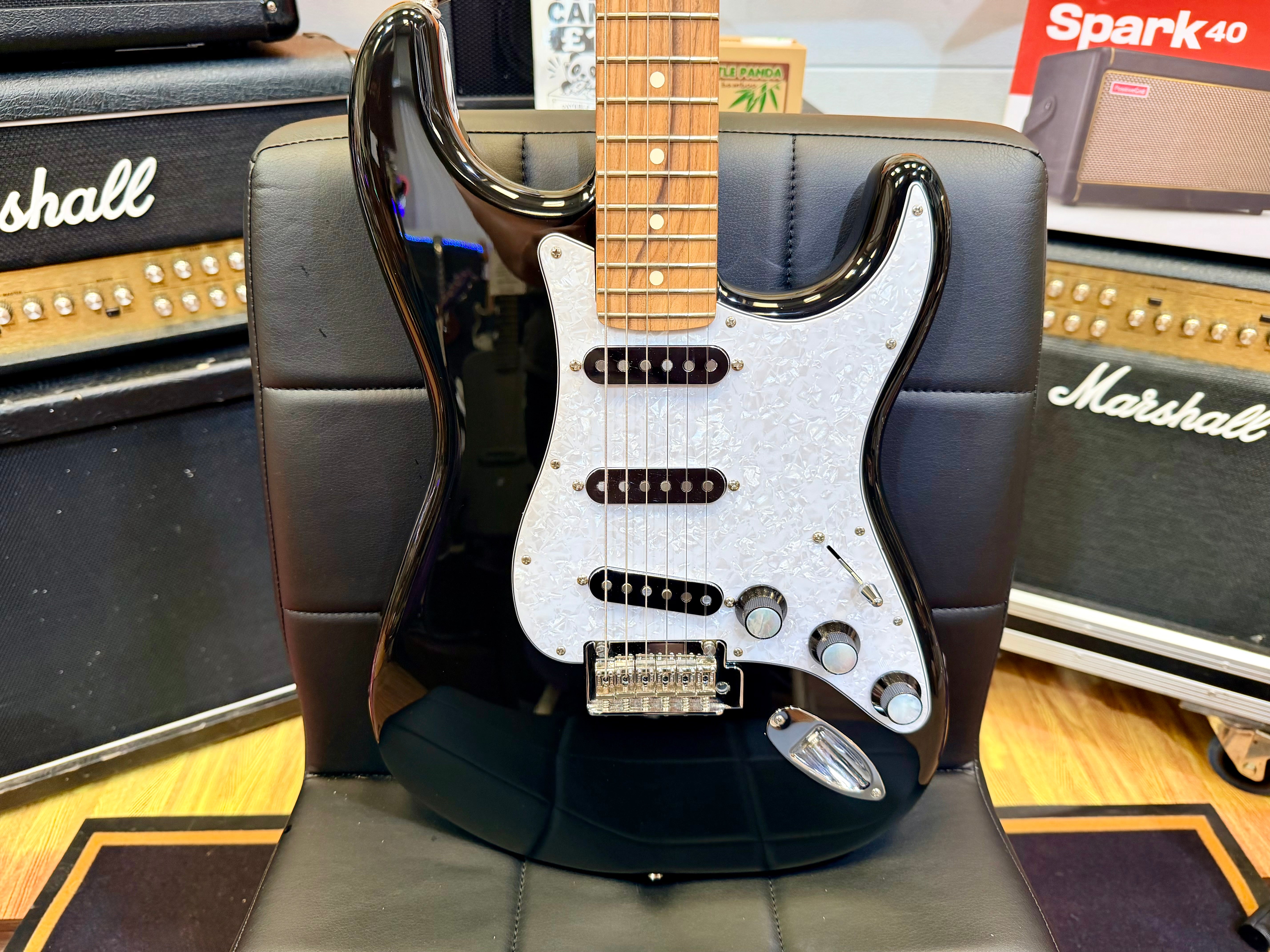 ✨2023✨ Fender Ltd Ed Roasted Player Stratocaster~ Black + Custom Shop Pickups!