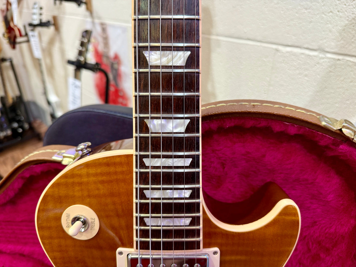 🔥2016 USA🔥 Gibson Les Paul Standard Honeyburst~ AAA Flame~ Hard Case & Candy!