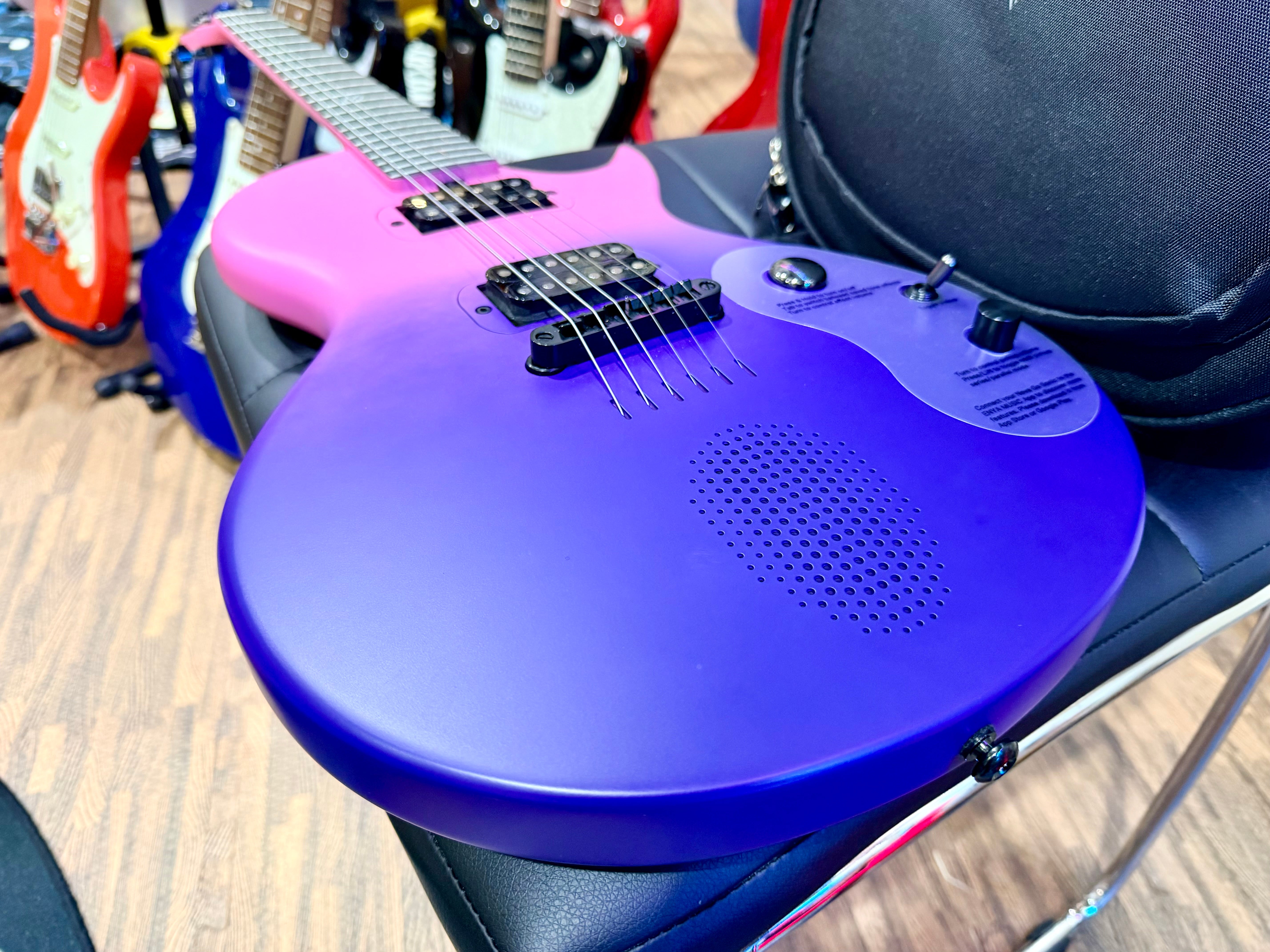 🔥 Enya Nova Go Sonic~ Cosmic Purple~ Smart Electric Guitar~Speaker & FX + Bag 🔥