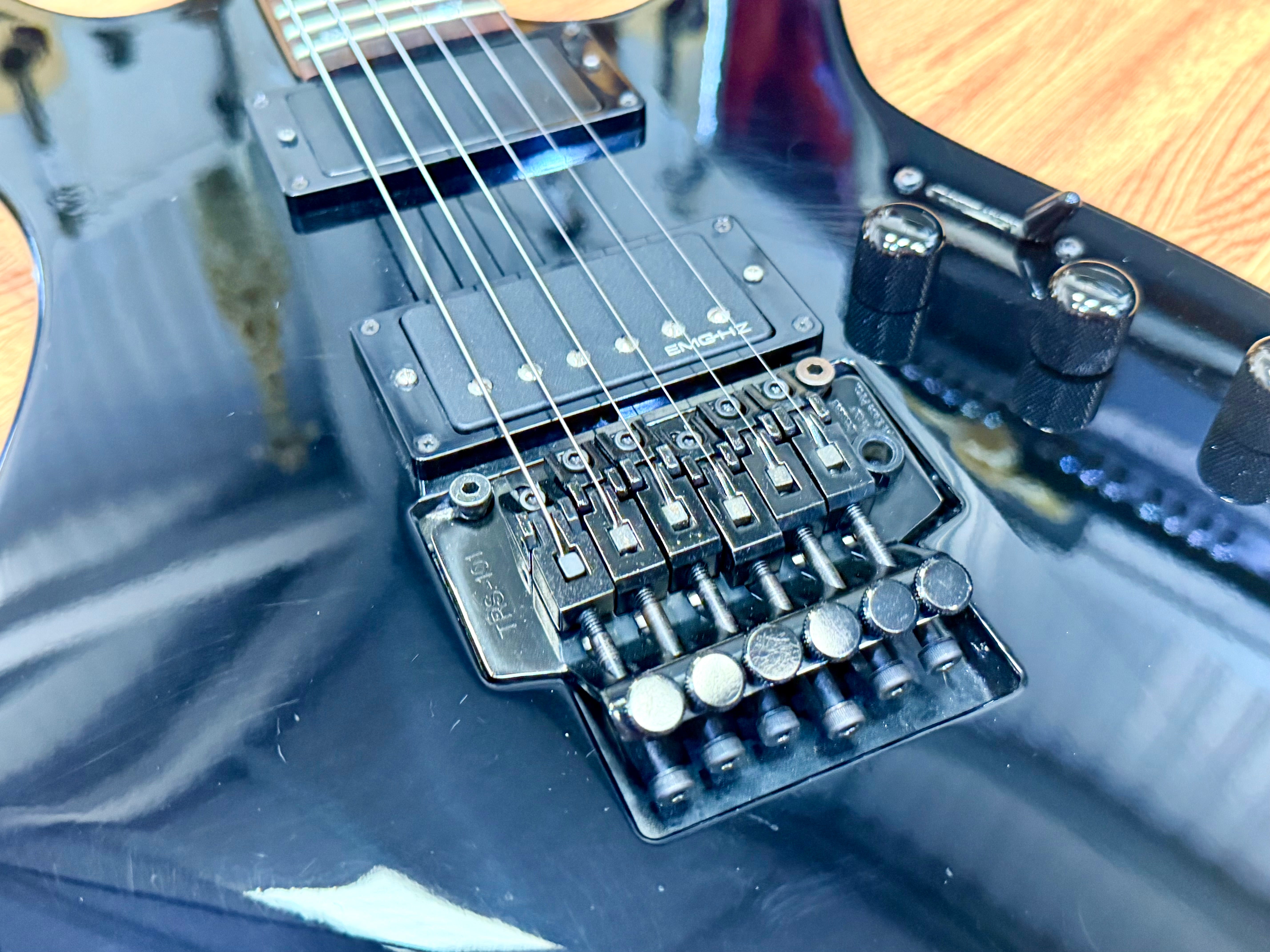 π―π΅ 1990βs π―π΅ Edwards By ESP MR-85~ MIJ Kirk Hammett~ Floyd Rose/EMG~ Japan!