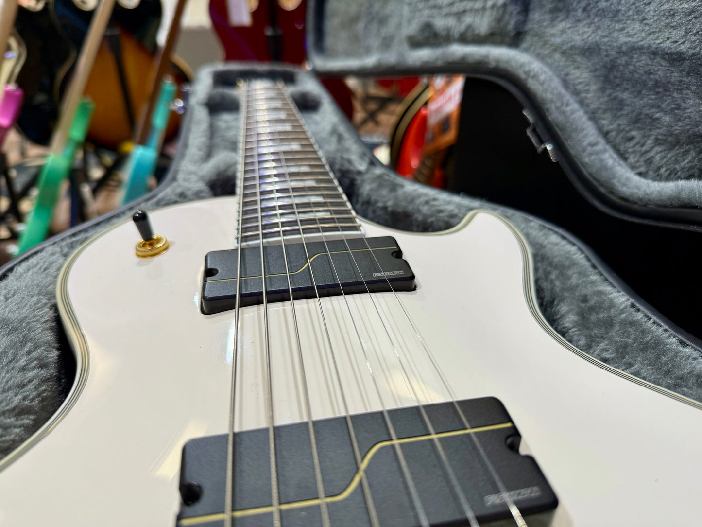 🔥MINT 2024🔥 Epiphone Matt Heafy Origins Les Paul Custom 7-String~ Bone White!