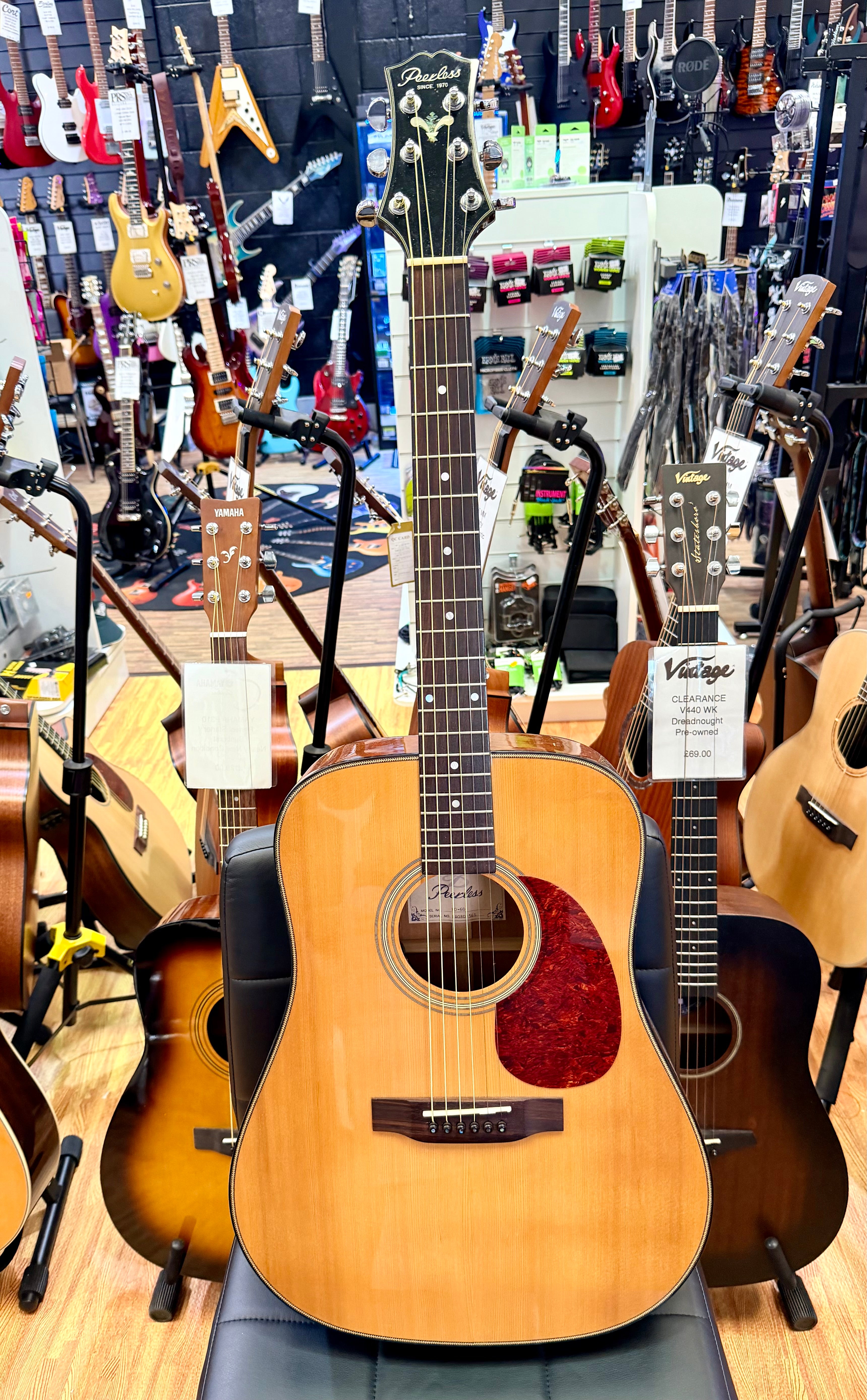 ✨2008✨ Peerless PD-60 Dreadnought Electro Acoustic Guitar~ Korea AAA All Solid!