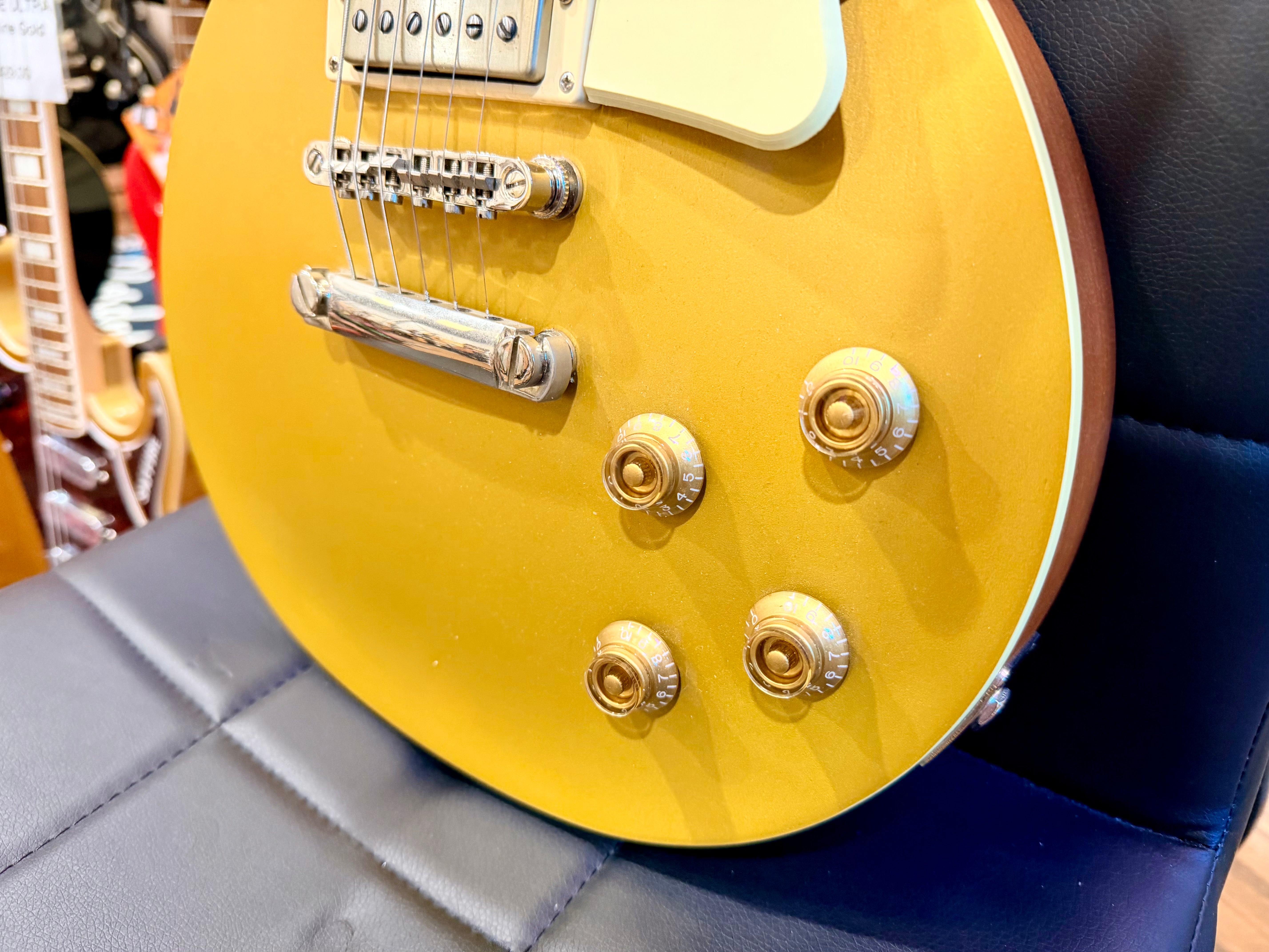 🌟2021 UPGRADED🌟 Epiphone Les Paul Classic Worn Metallic Gold~ Iron Gear P’ups!