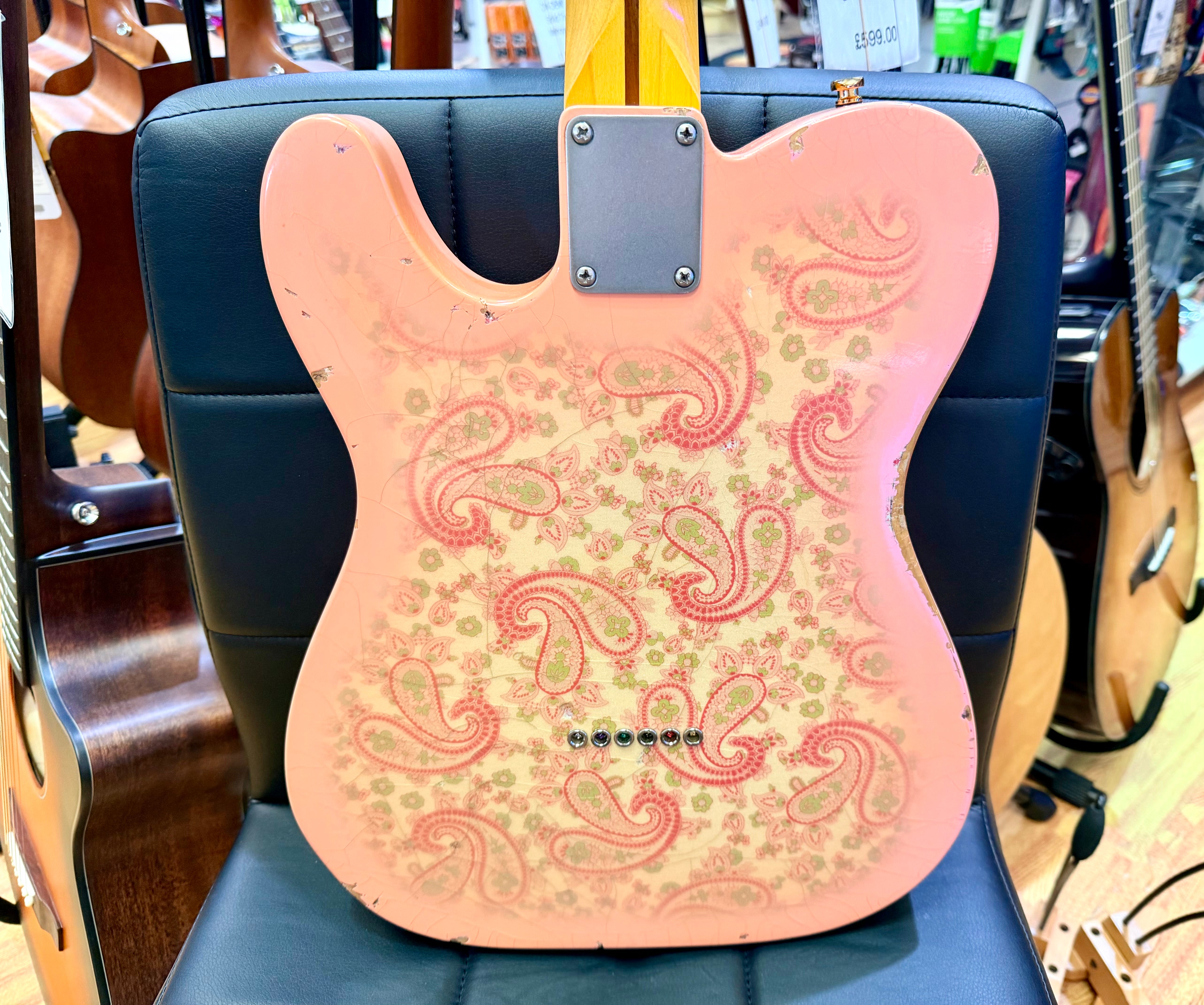 ✨2018✨ Nash Guitars T-68 Pink Paisley Telecaster Relic~ Lollar Pickups + Case!